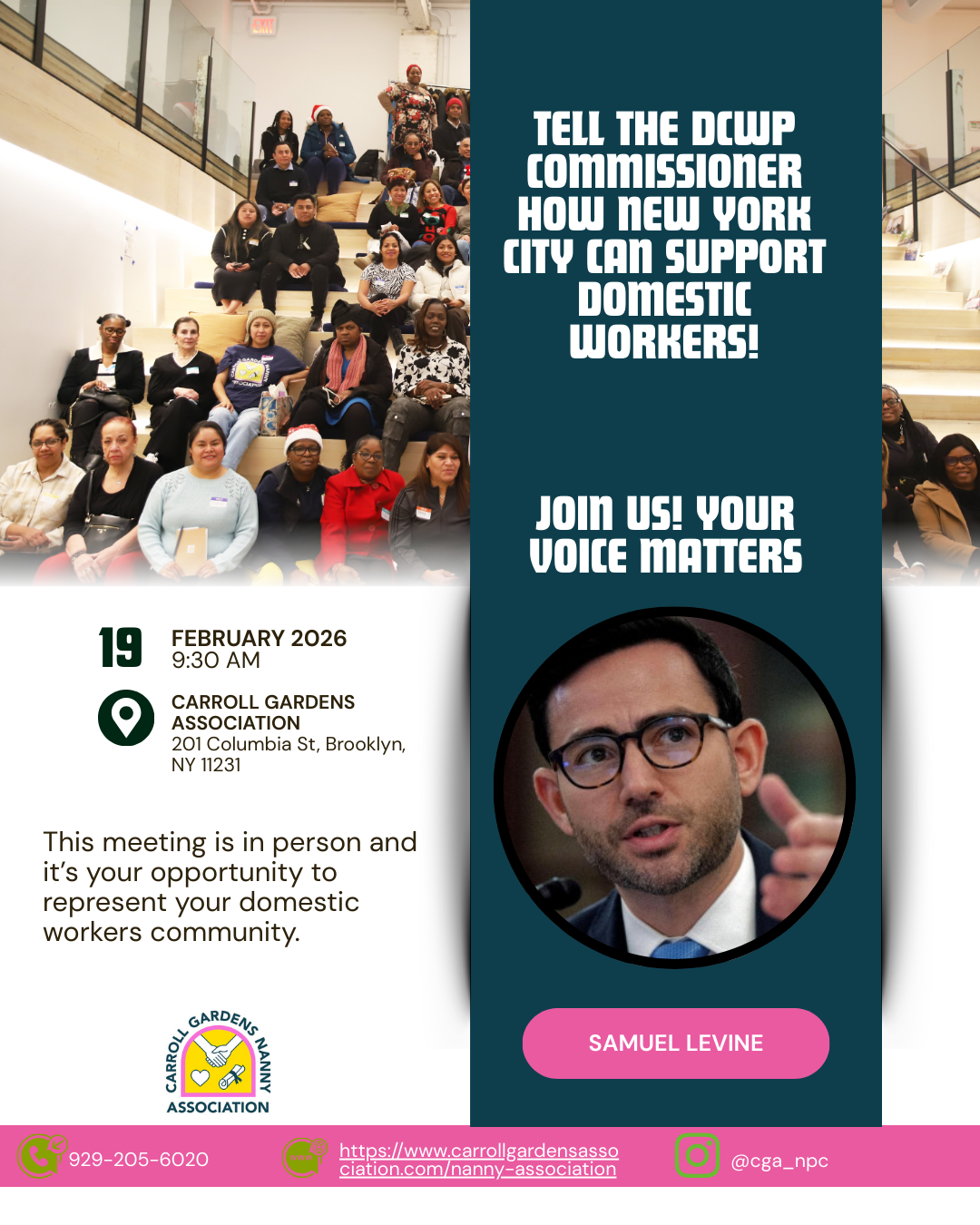 Meet and Greet with DCWP Commissioner