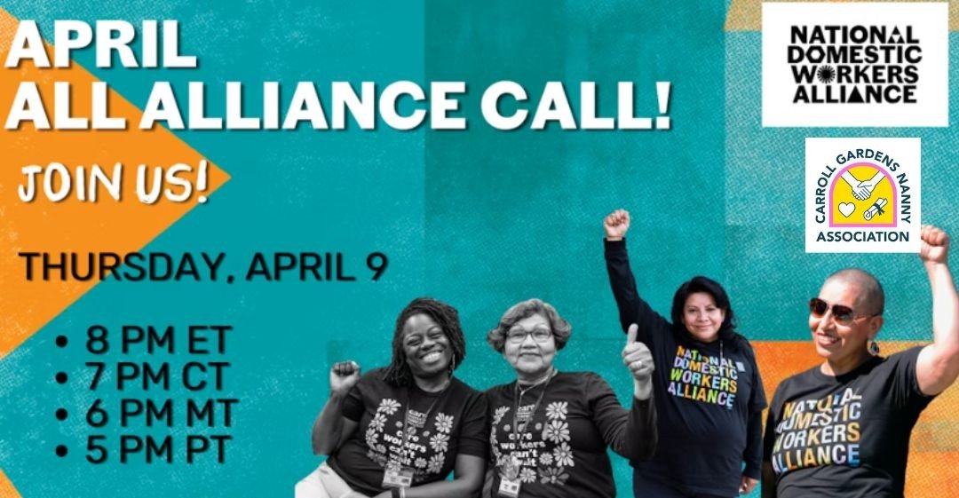 April All Alliance Call with National Domestic Workers Alliance