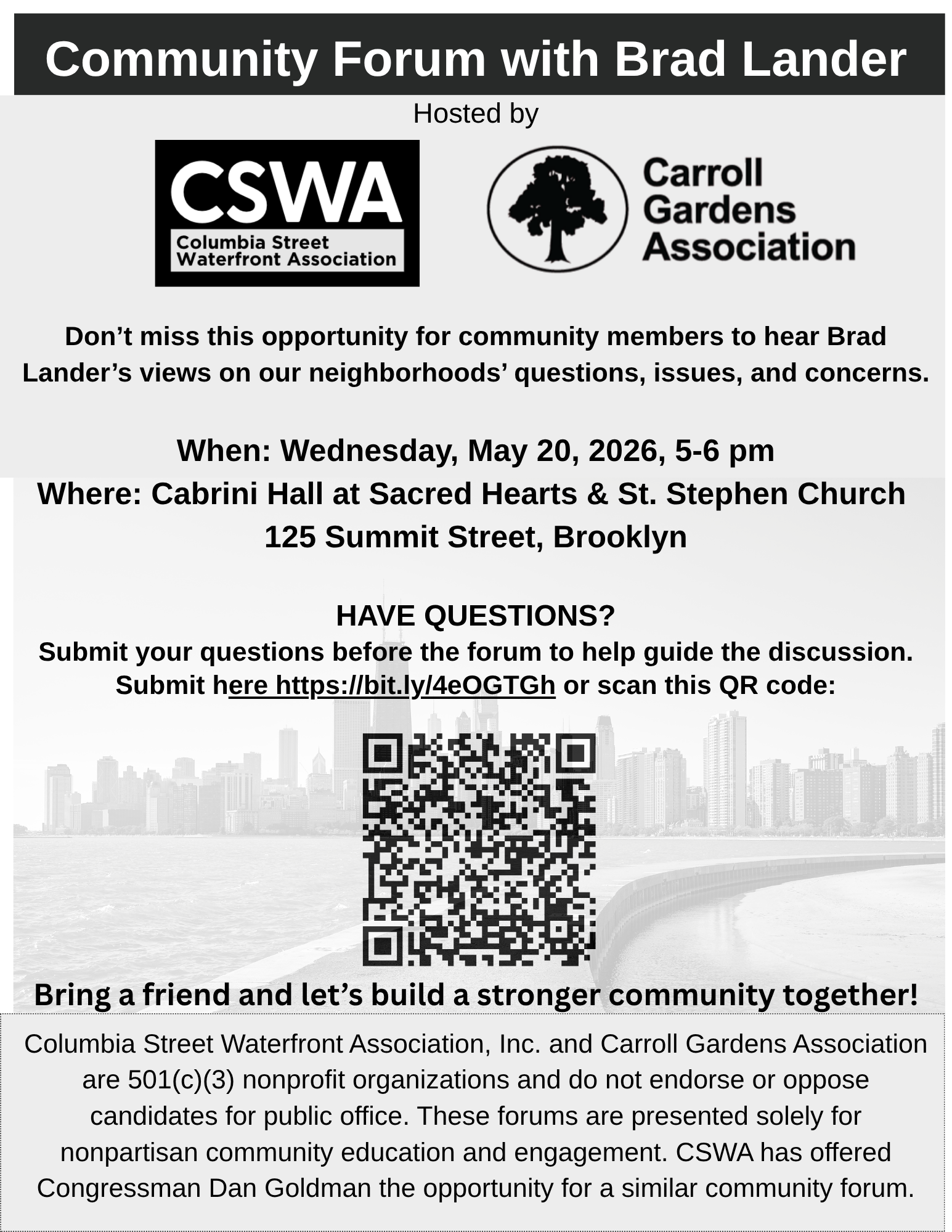 Community Forum with Brad Lander