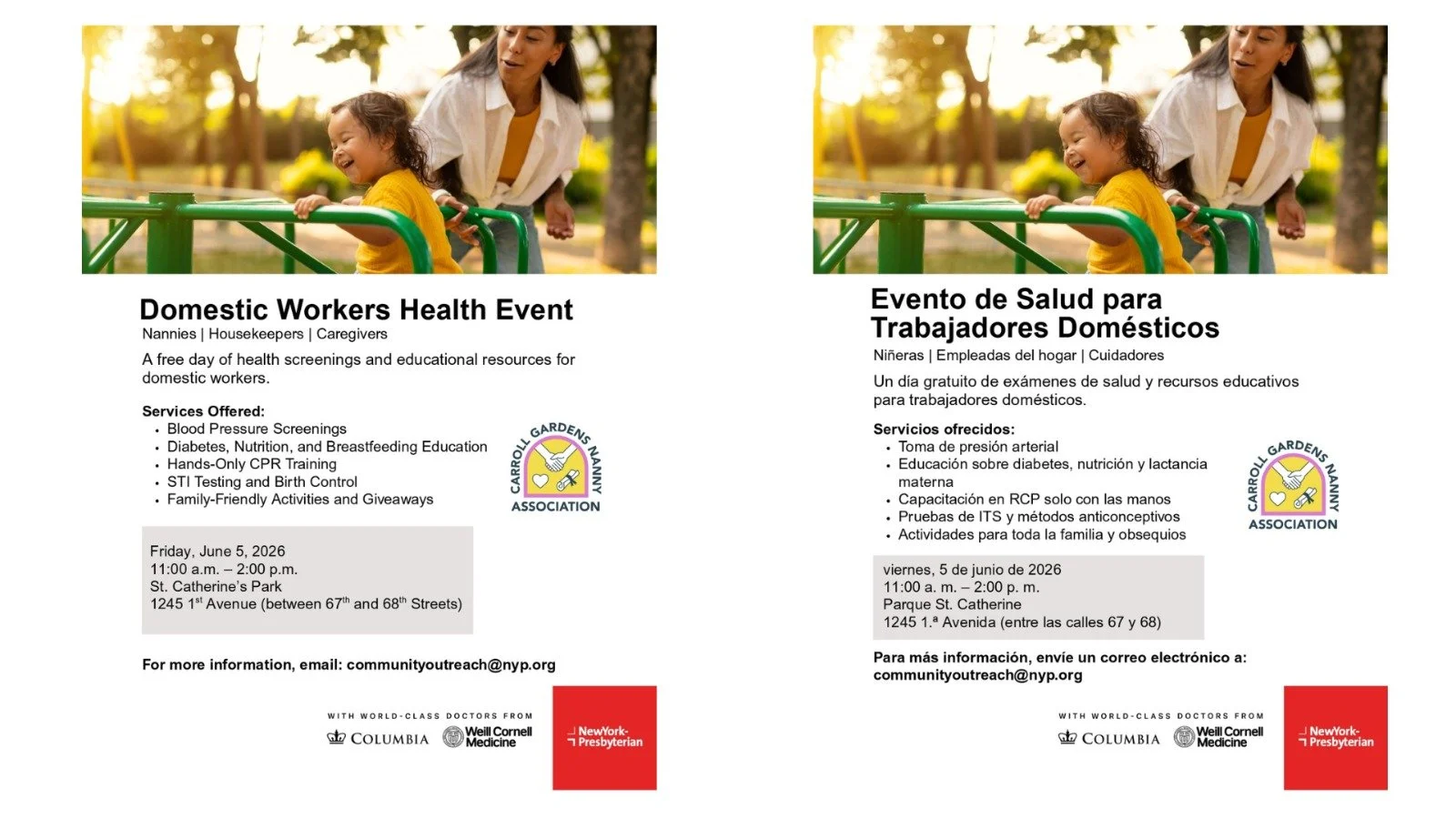Domestic Worker Health Fair