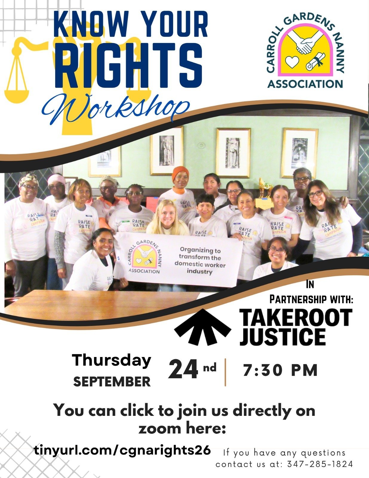 Know Your Rights Workshop with Take Root Justice 