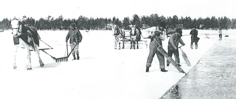 Ice Harvesting for cool cocktails on summer days!