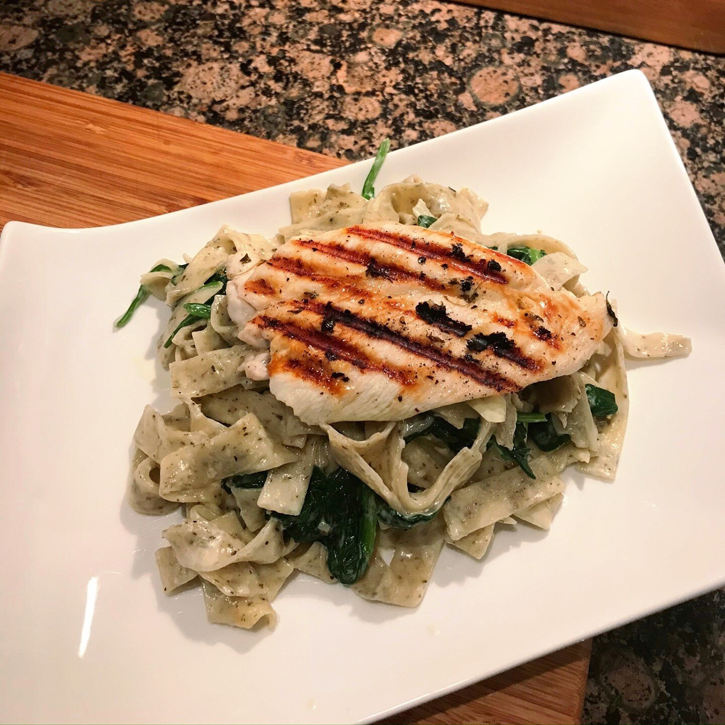 Pappardelle with spinach and grilled chicken fillet⁠
.⁠
.⁠
.⁠
.⁠
.⁠
#Pasta #Pappardelle #Megarasa #Food #Foodporn #Makan #Enak #Lekker #Eten #Delicious #Hungry #Foodie #Foodstagram #Foodgasm #FoodLover #FoodPics #FoodBlogger #Foodies #Foodgram #FoodD