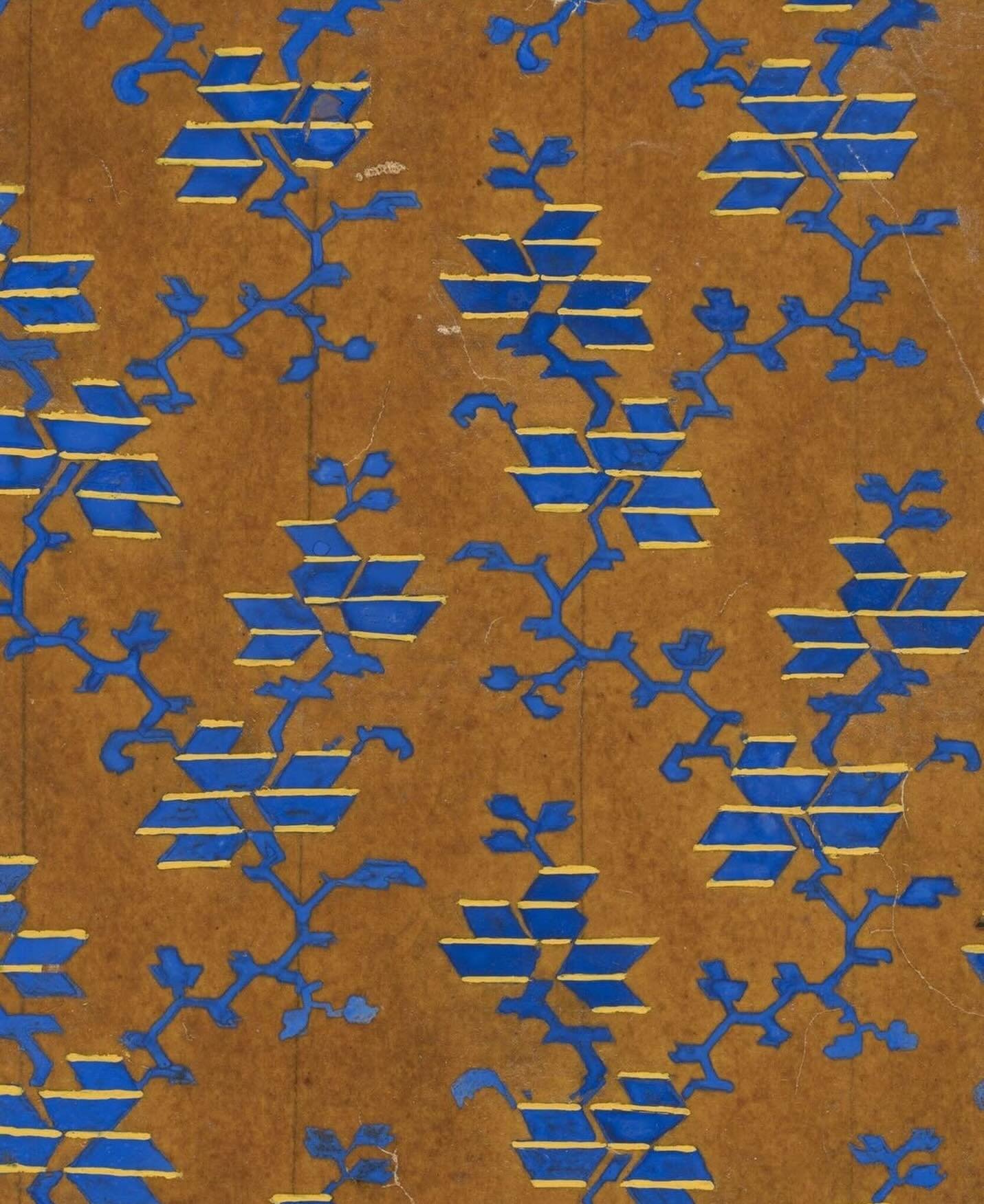 So modern and yet so old!
A pencil and watercolour design for a textile by French textile designer J.D. Cornuaud, c.1860.
RG @8hollandstreet 

#antiquetextiles #textilearchive #cornuaud #textiledesign #textiledocument #patterninspiration #colourinspi