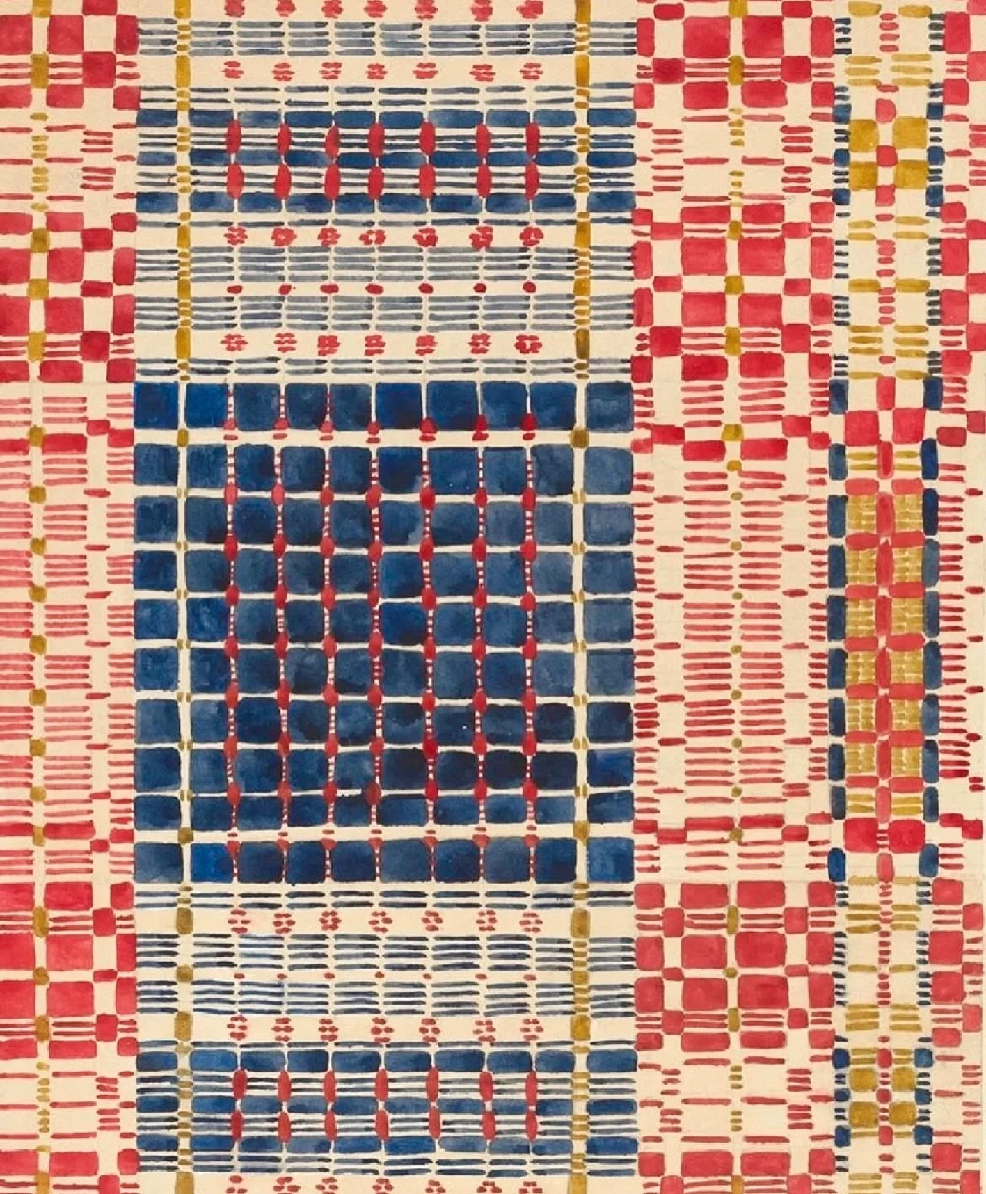 Meticulous watercolour painting of a woven textile design by the American artist William Kerby, 1936.
RG @selvedgemagazine 

#textiledesign #woventextile #designinspiration #patterninspiration #colourinspiration