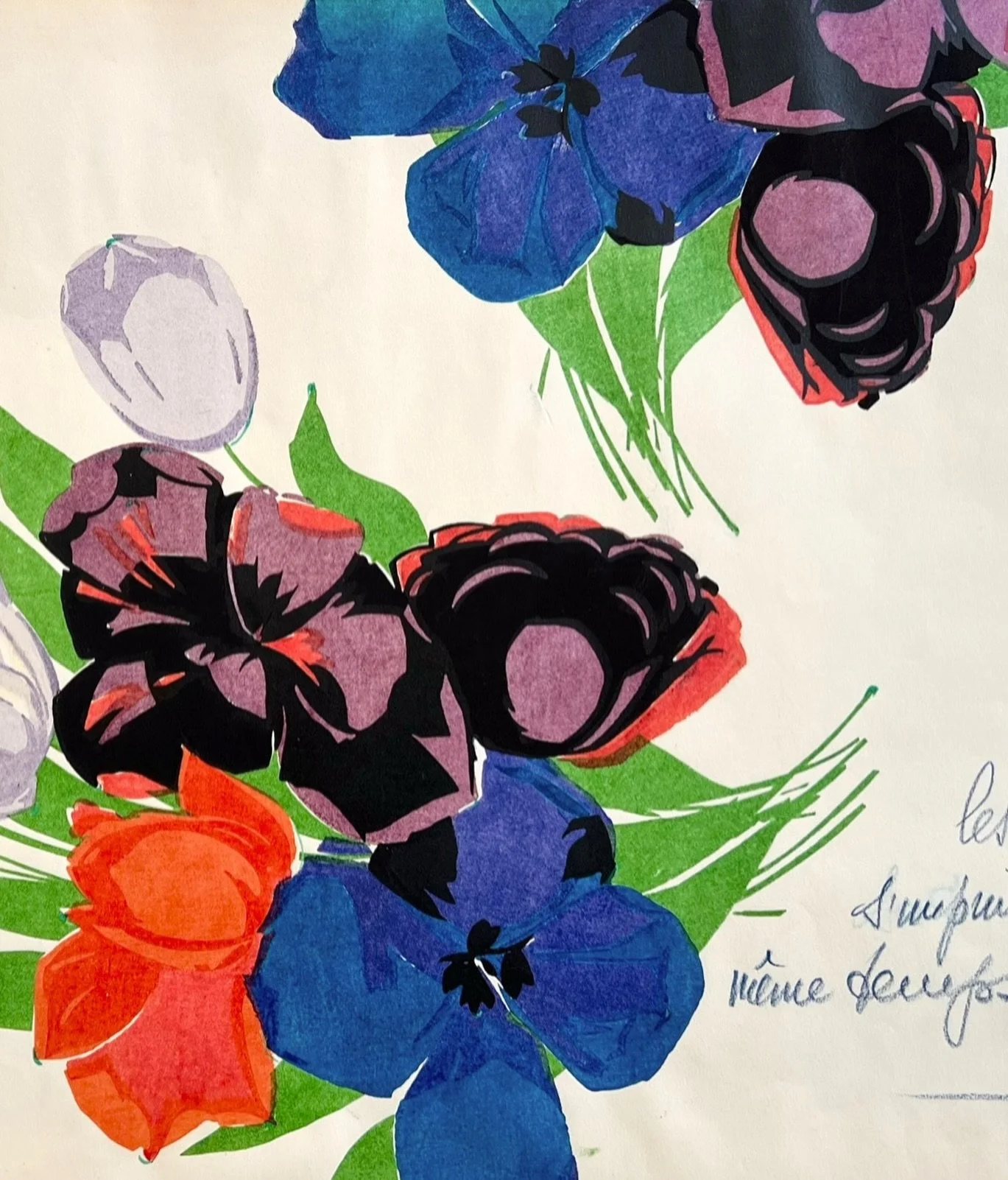 So vibrant and bold, perfect for Spring.
Antique French textile design, early 1900&rsquo;s

#antiquetextile #floralprint #textilearchive #frenchtextiledesign #sophieroet