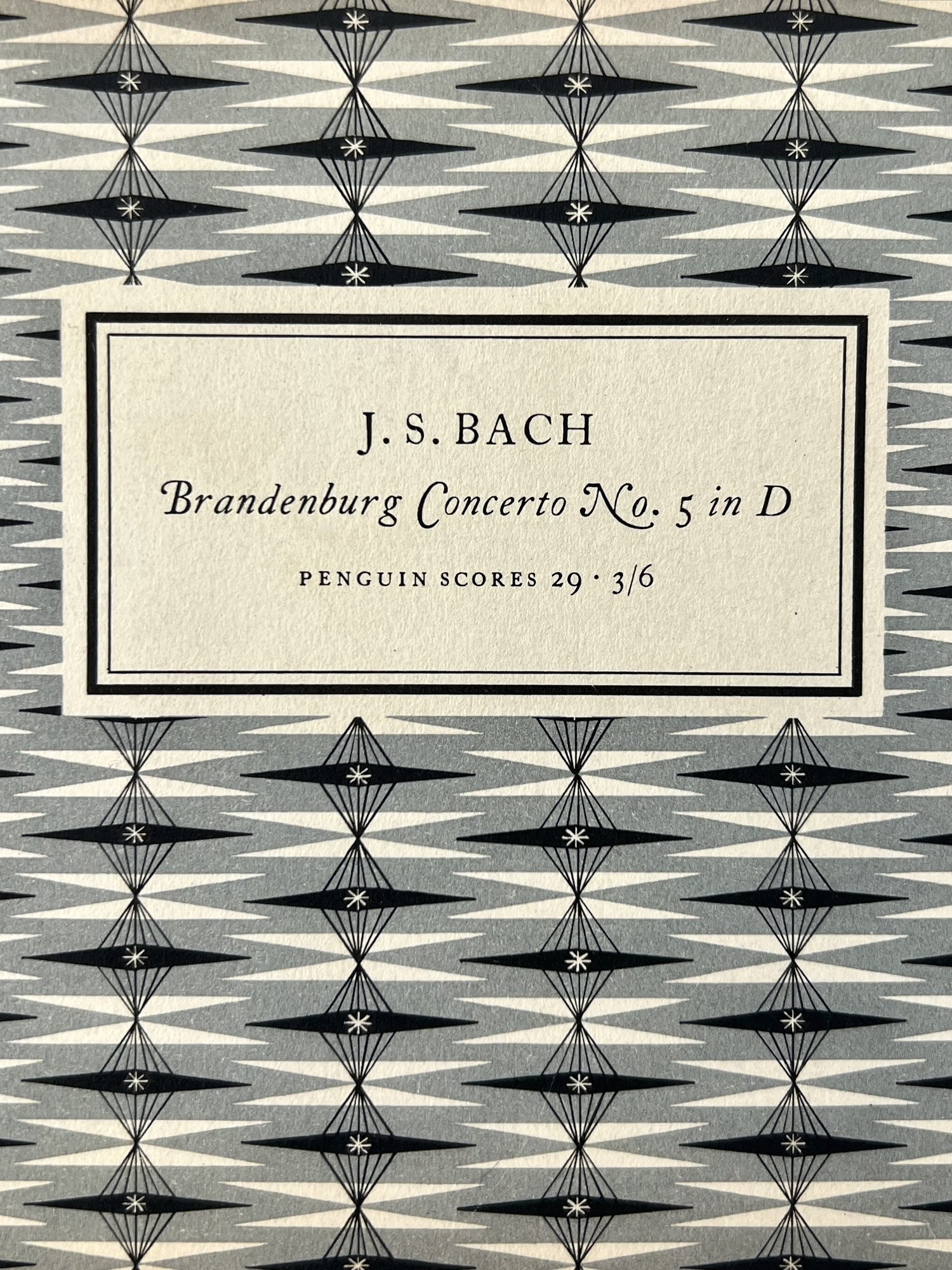 Framed Vintage Mozart & Bach Music Scores