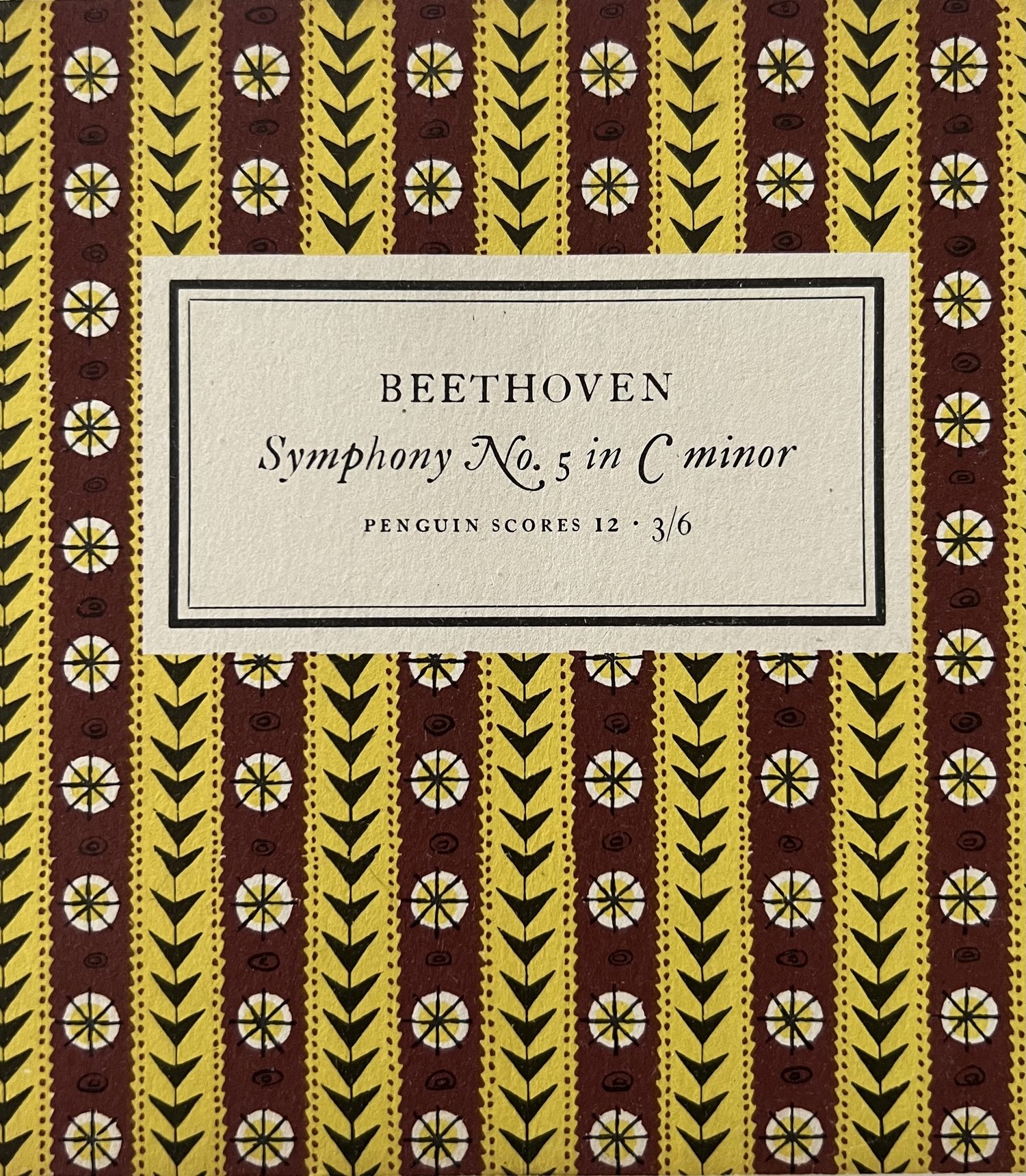 Framed Vintage Beethoven Music Scores