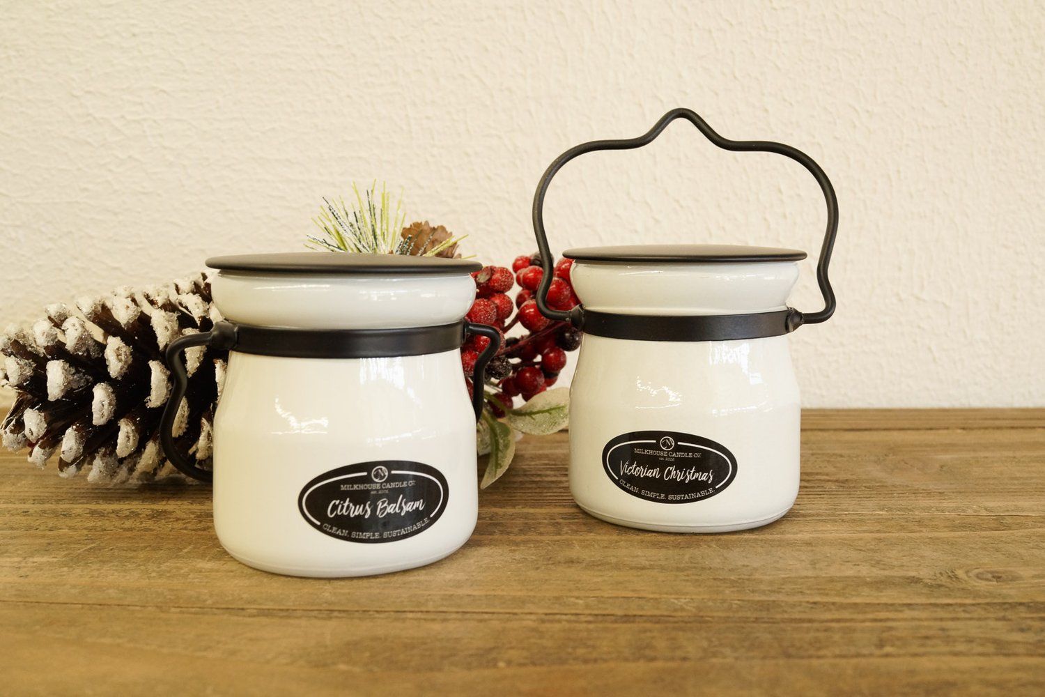Balsam & Cedar 26 oz. Farmhouse Jar by Milkhouse Candle Creamery