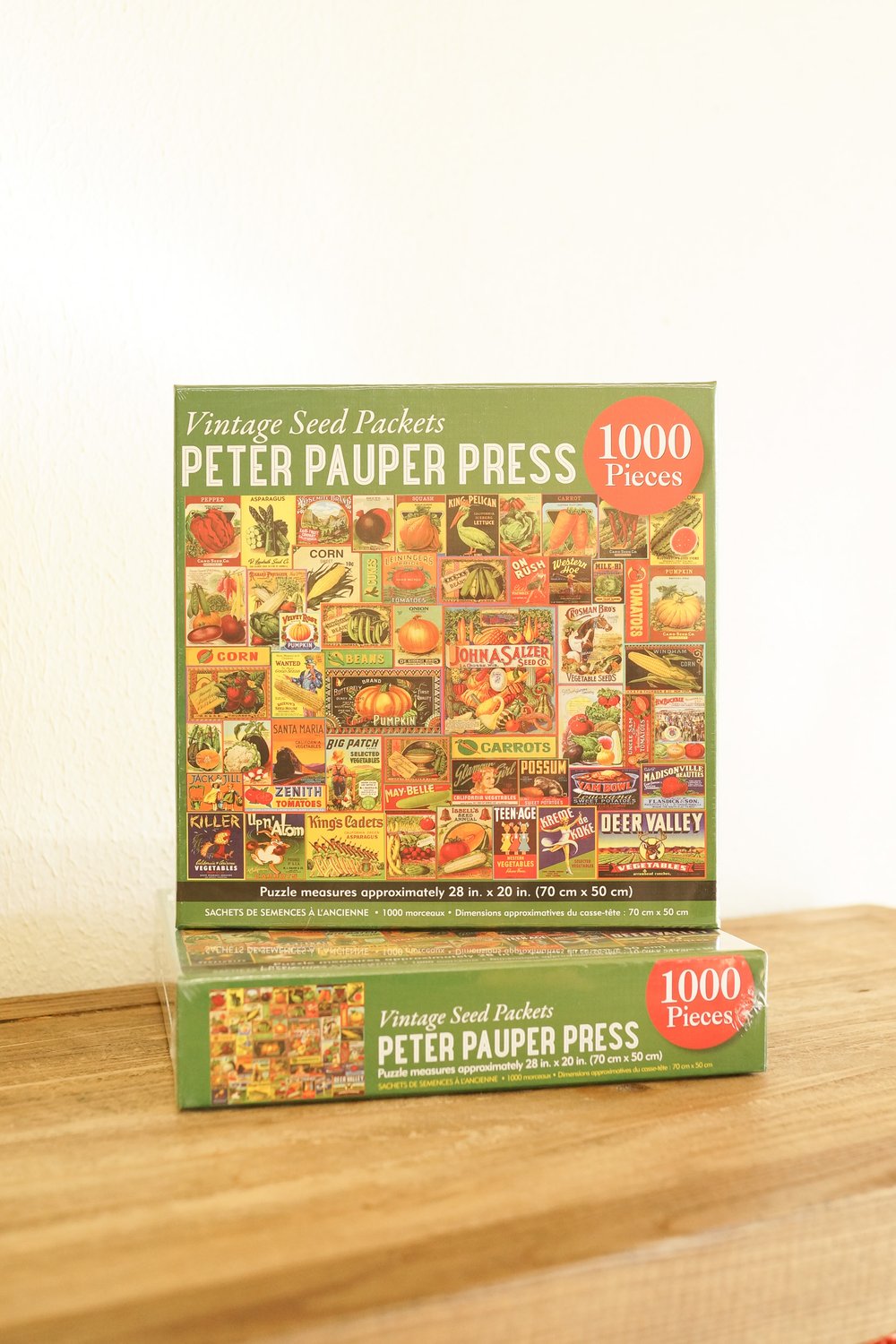 Puzzle Vintage Seed Packets 1000 Piece Peter Pauper Press ISBN:  9781441336873 — Ingalls Homestead