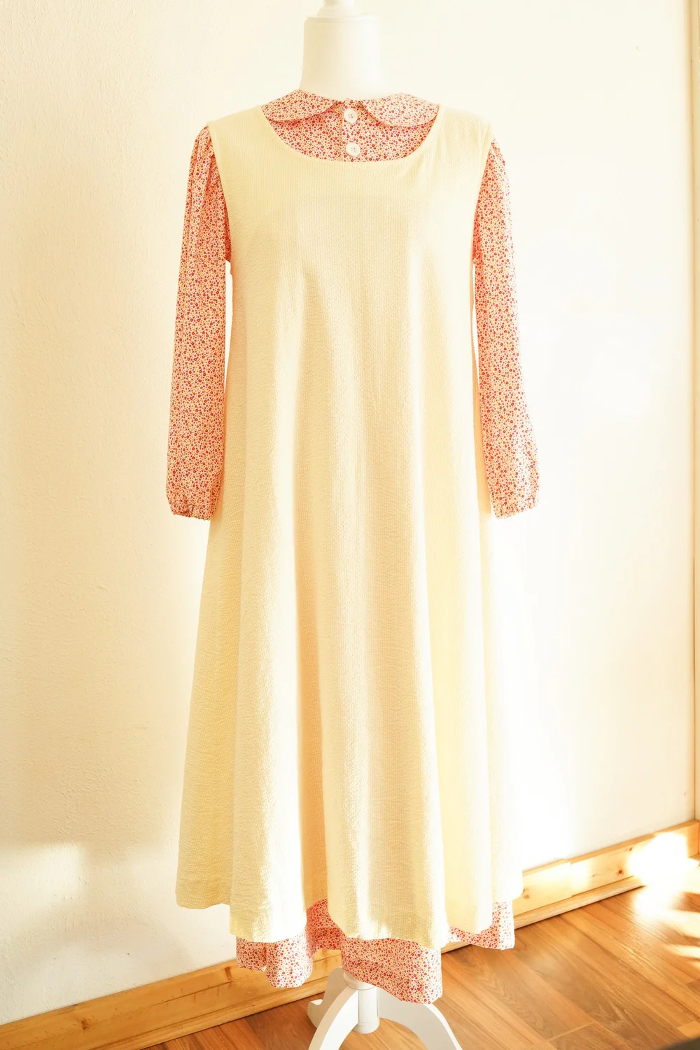 Handmade Prairie Dress with Pinafore Set Laura Ingalls Wilder Little