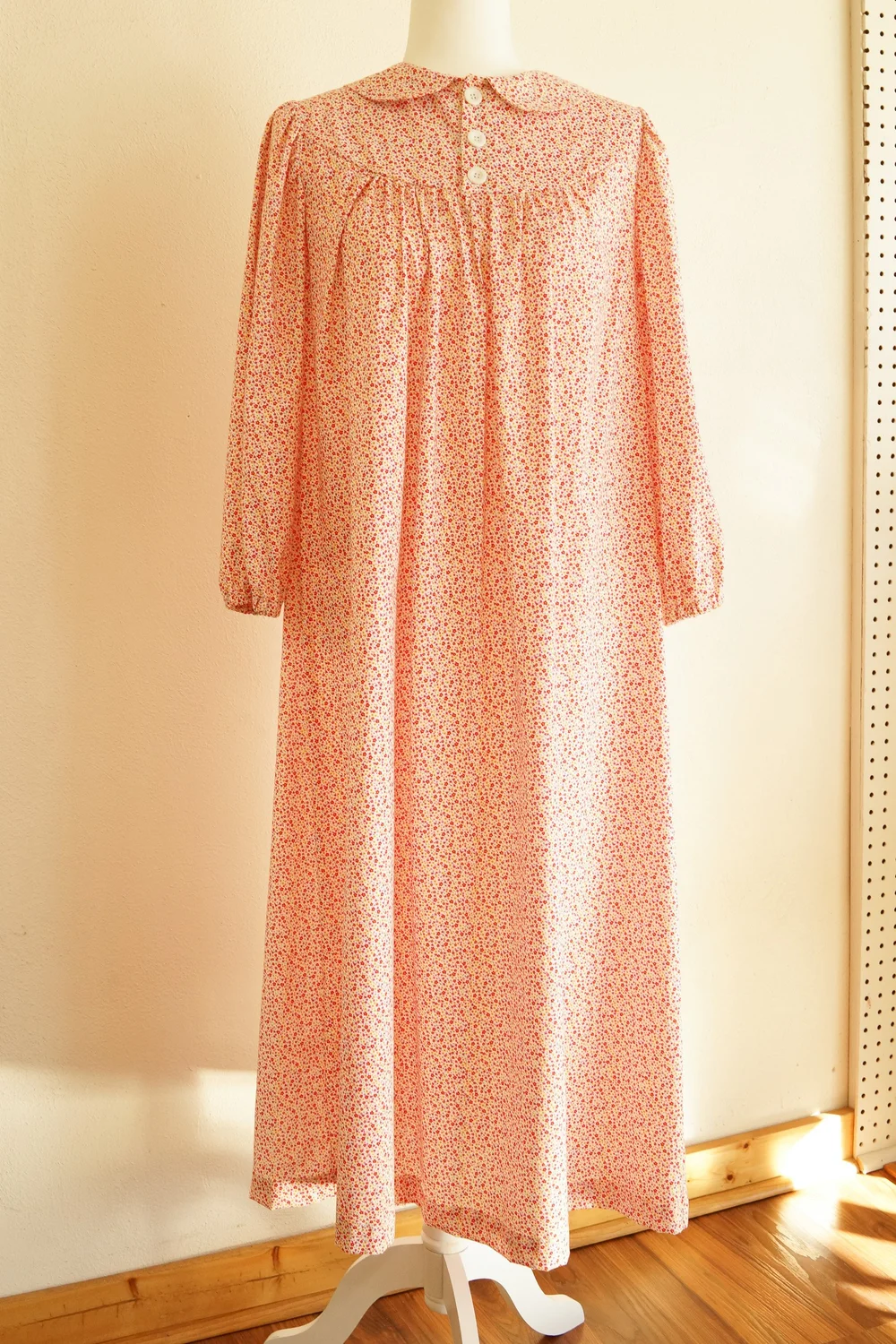 chinese dress ladies Incredible Precious 70s Samuel Sherman Cotton Prairie Dress – The Pansy  Garden main image 0