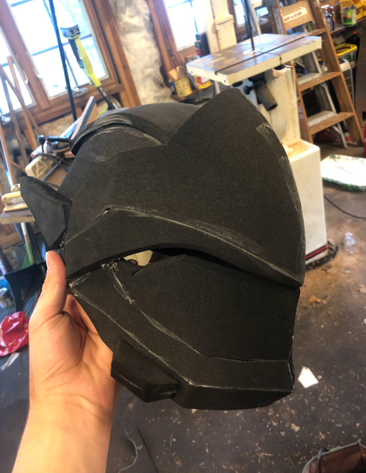 Helmet finally glued together