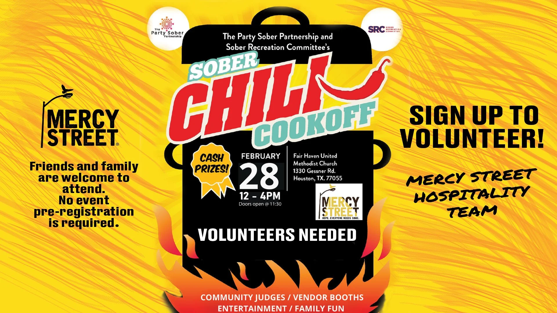 Volunteers Needed: Sober Chili Cookoff