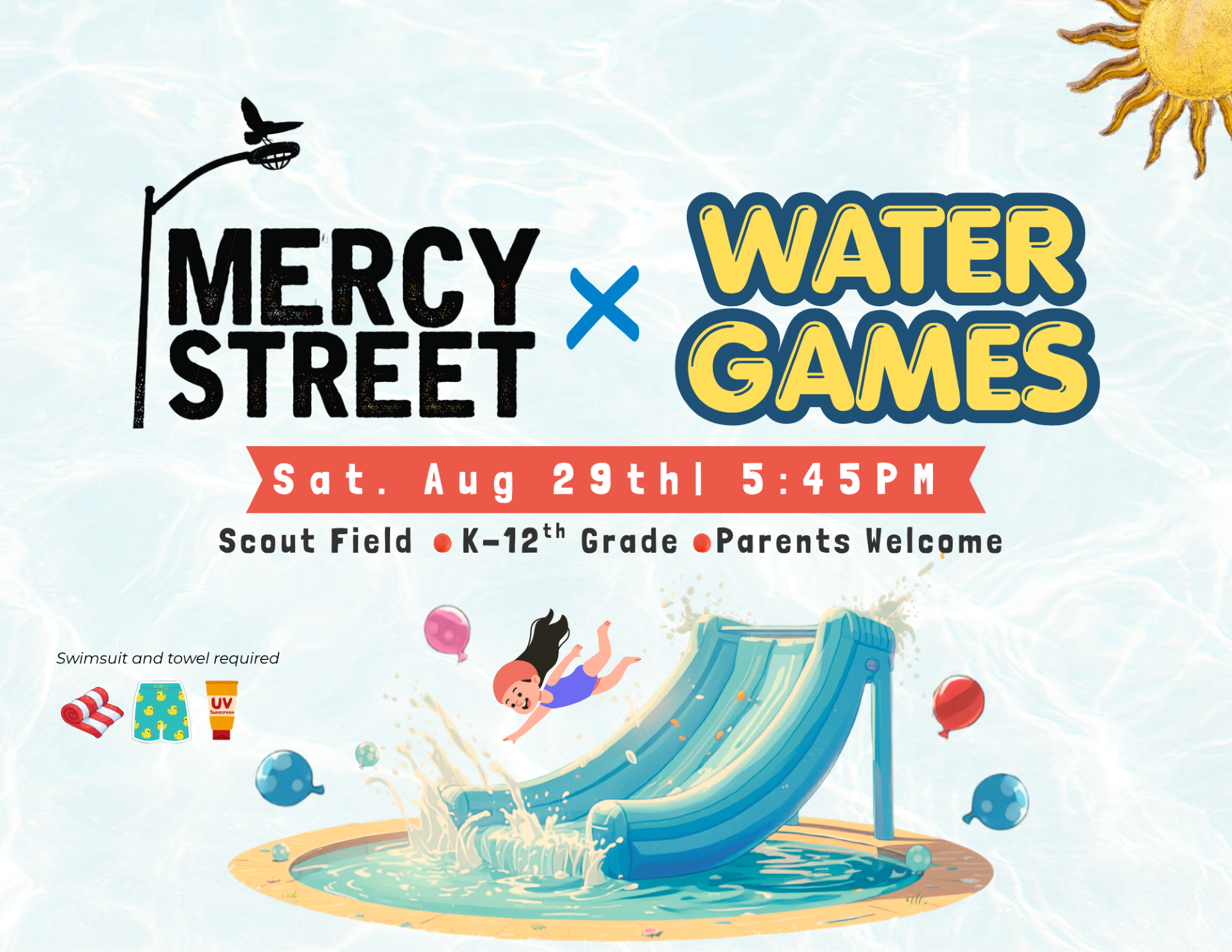 Families: Waterslide and Water Games