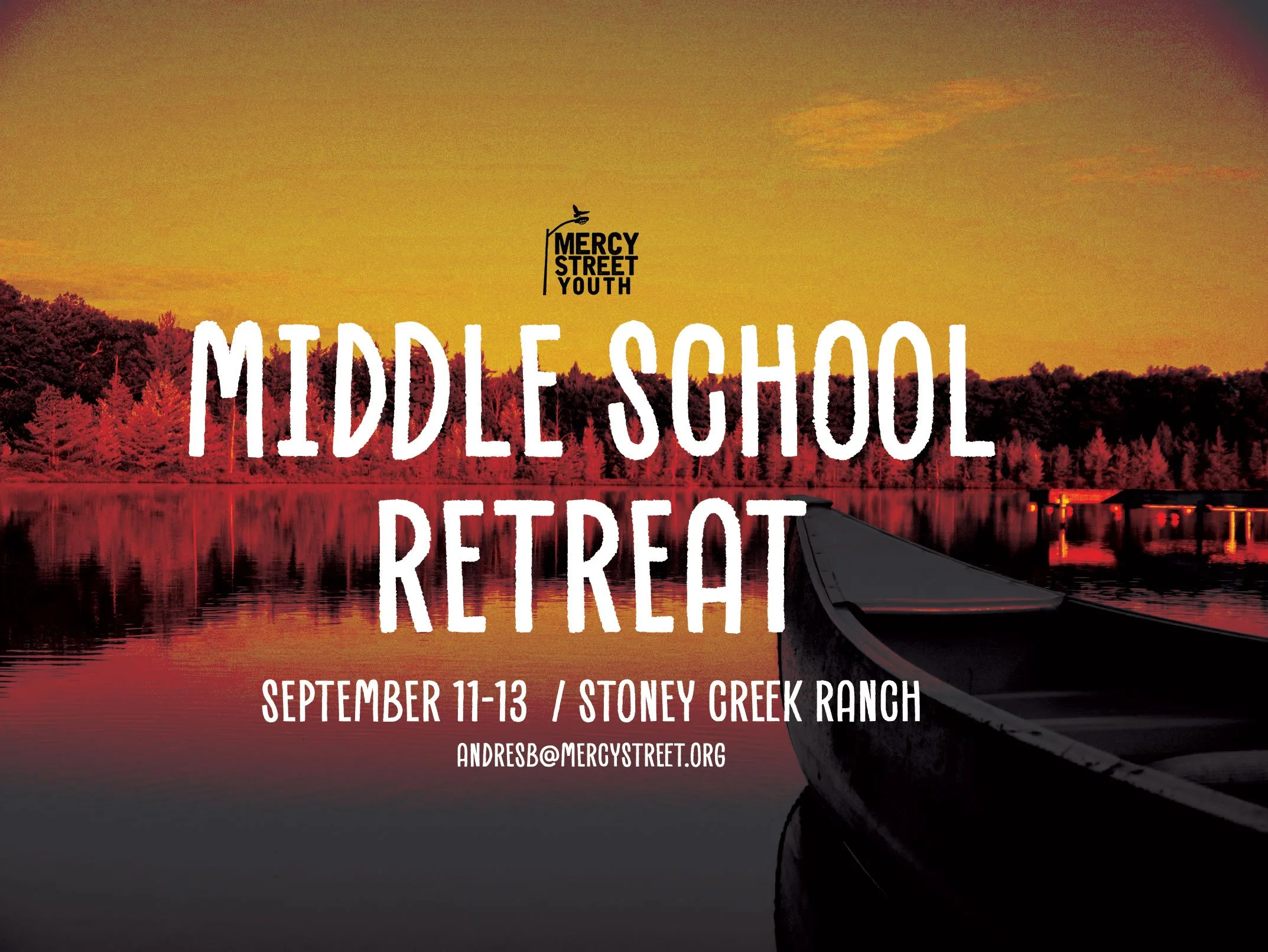 Middle School Retreat is for grades 6-8th grade!