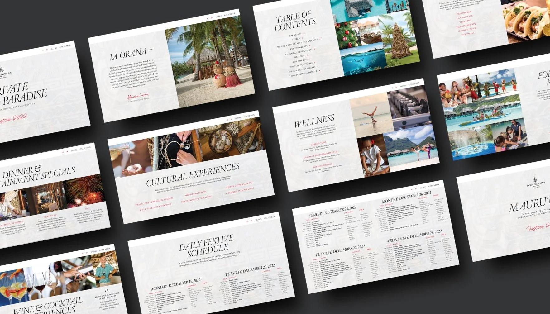 Festive Brochure - Four Seasons Resort Bora Bora