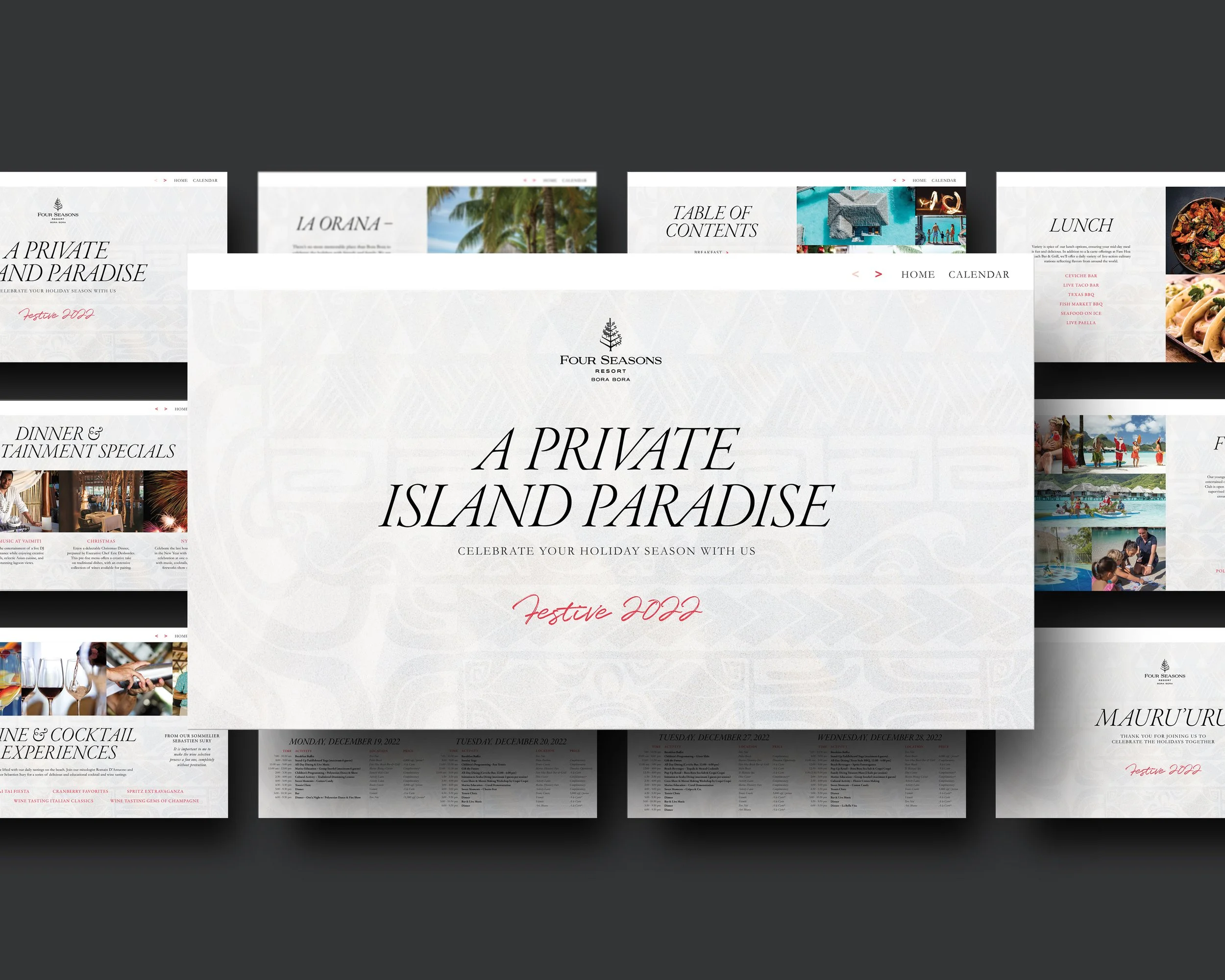 Festive Brochure - Four Seasons Resort Bora Bora