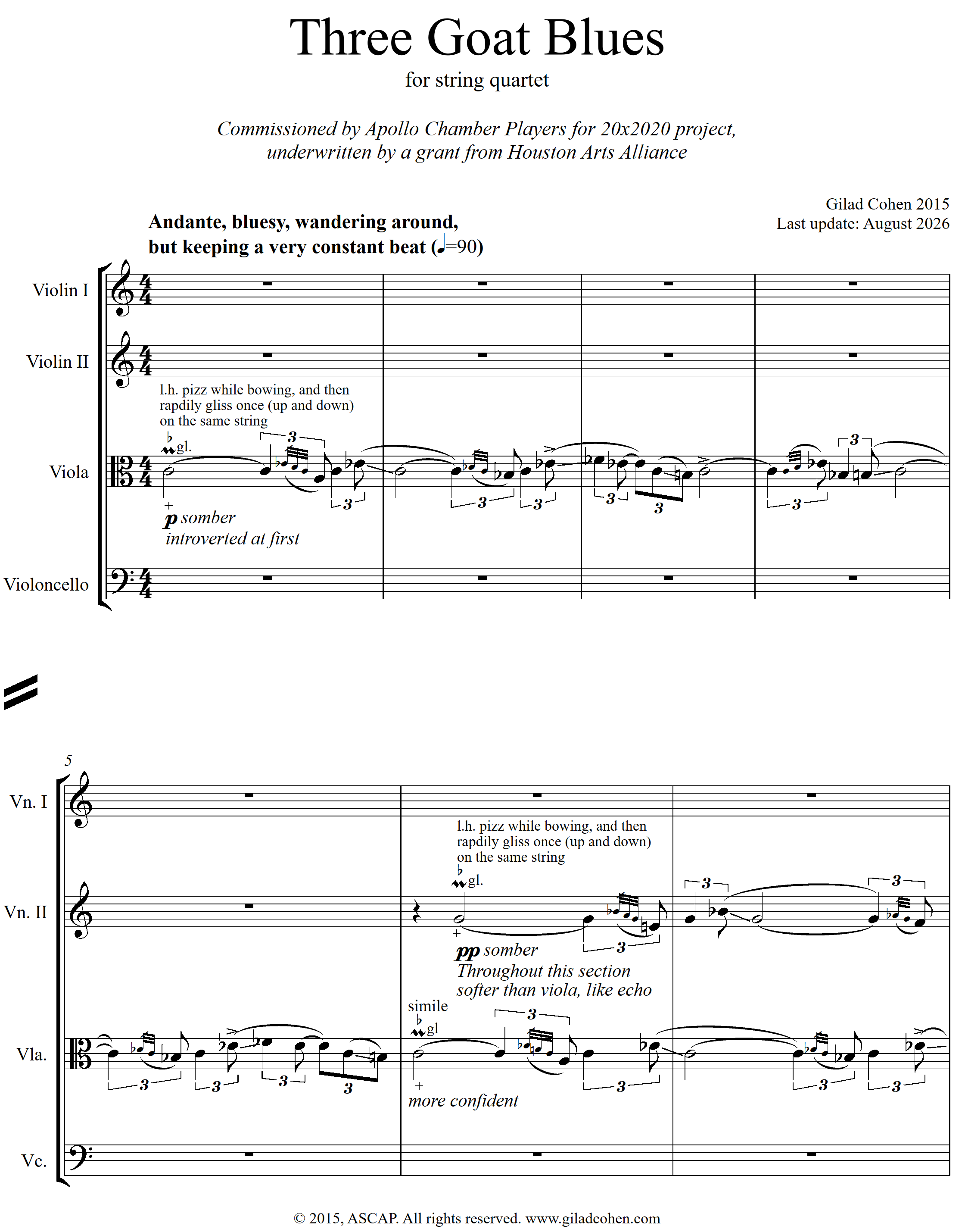Three Goat Blues: score+parts (PDF download)