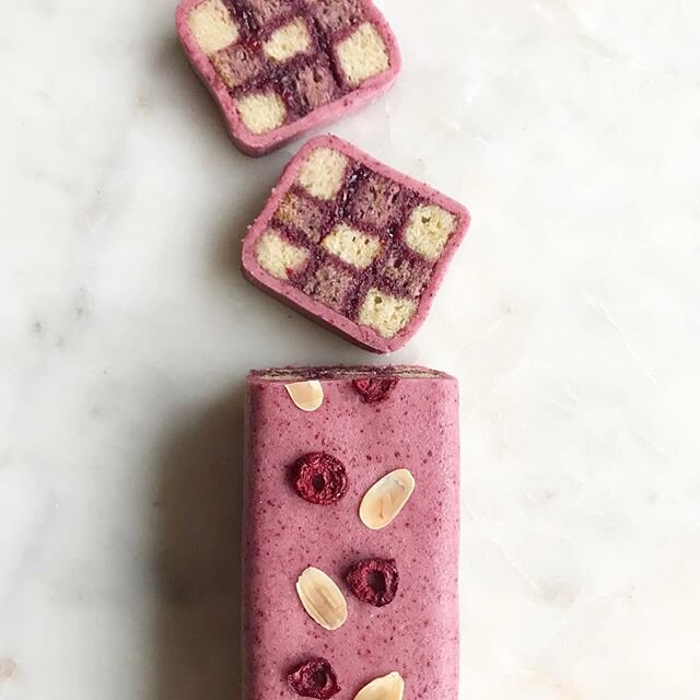 You&rsquo;ve been asking for it for months and finally the battenberg is back as treat of the month, this time it&rsquo;s sour cherry and almond. This will be available from July. 
I wanted to make something that I knew would go down well as, in supp