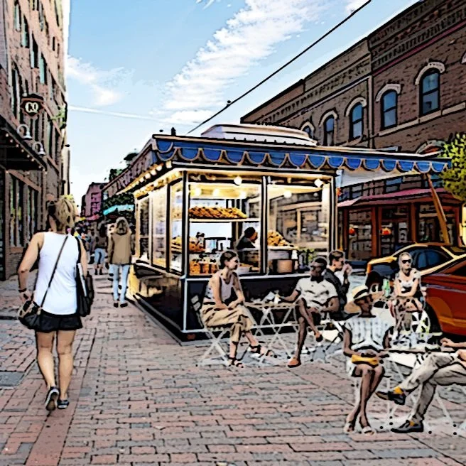 Vendor Stall For a New Market Street