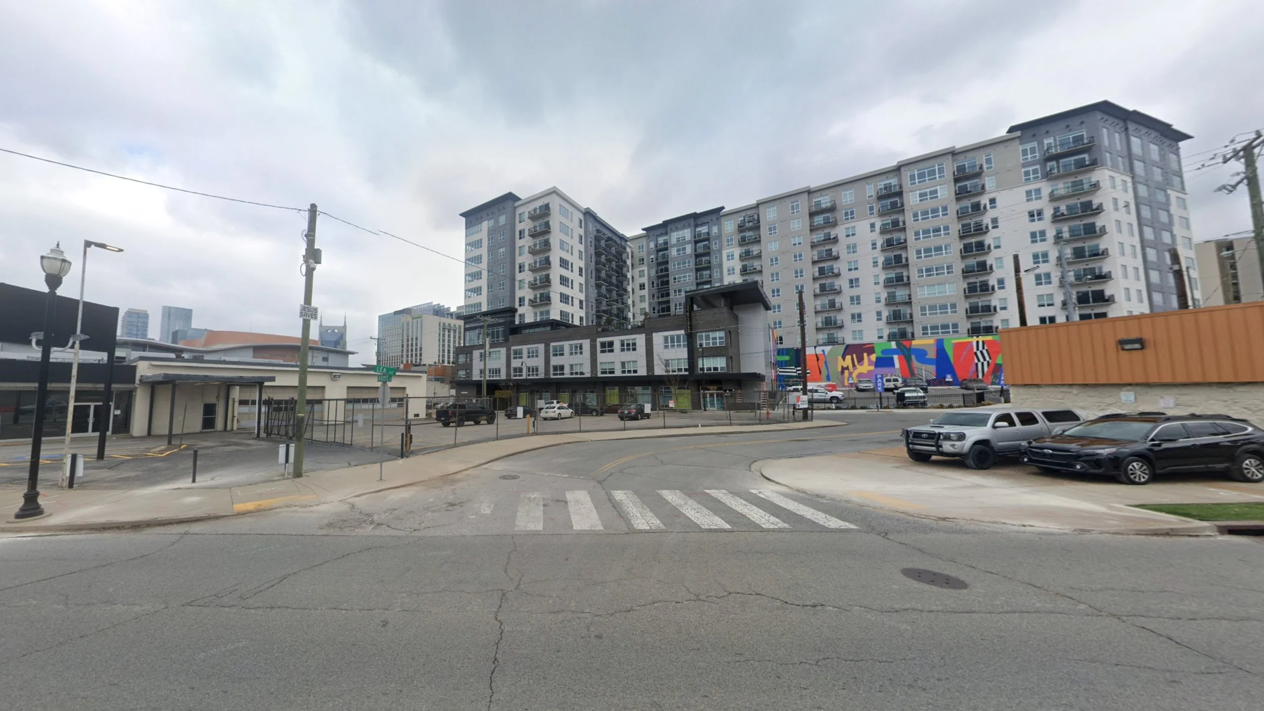 Existing Conditions on Lea St between 6th and Lafayette 