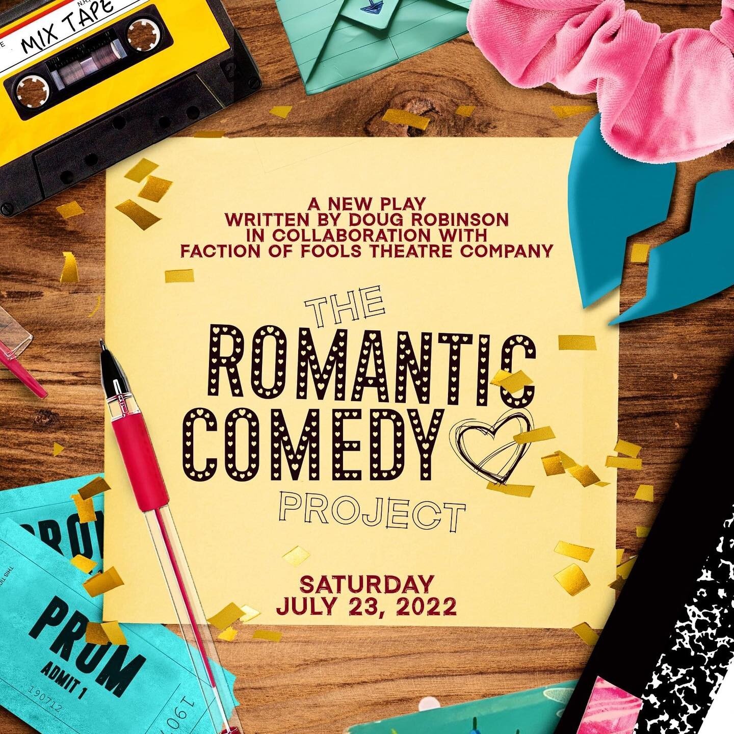 Love is in the air! The next 5 months, we will embark on a new collaborative playwrighting process with playwright @dougrobinson71.

Culminating in a staged reading of a brand new play on Saturday, July 23rd, The Romantic Comedy Project takes us into