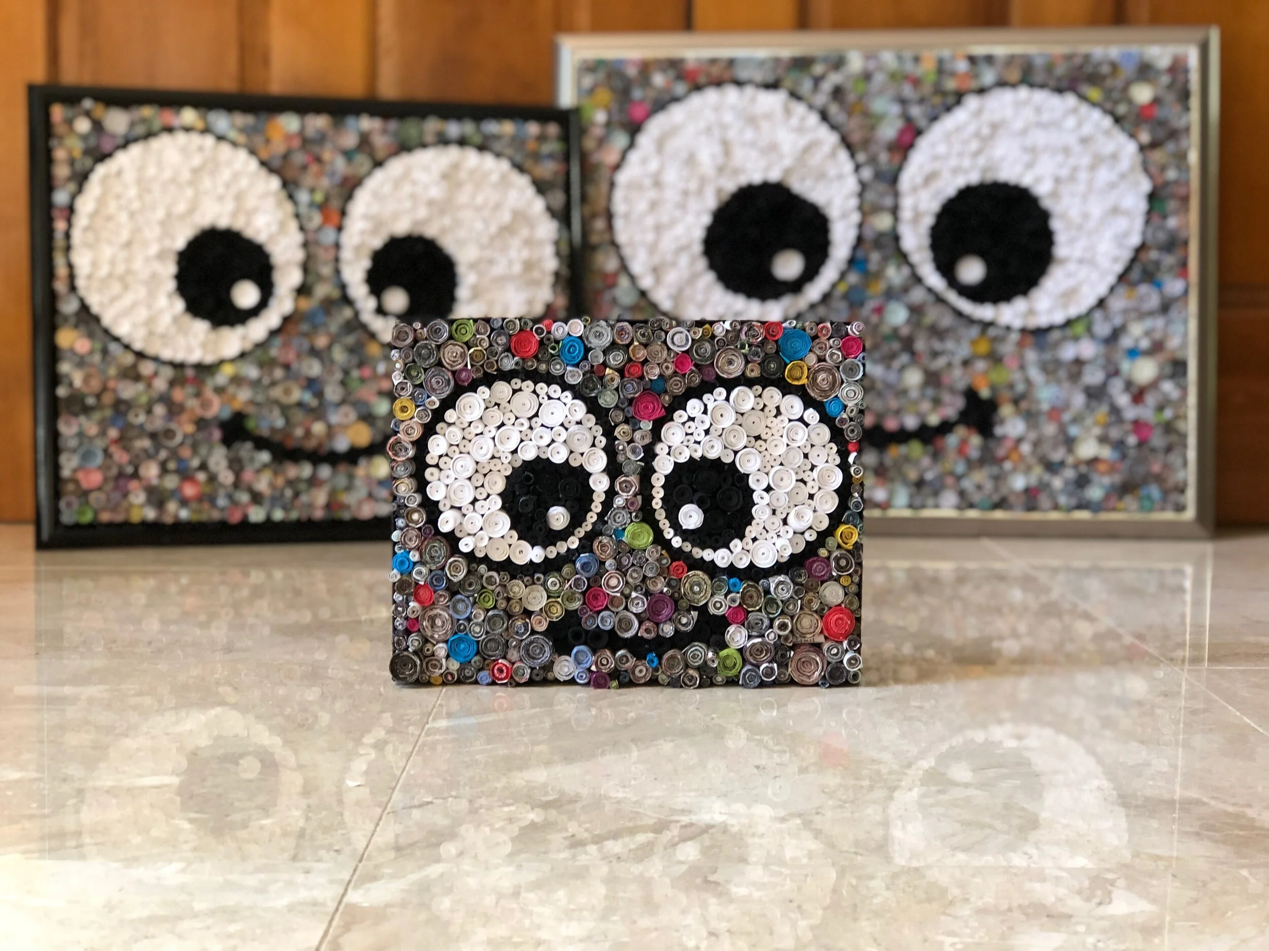 Smiley - Rolled Magazine, trashart treasures, trashart