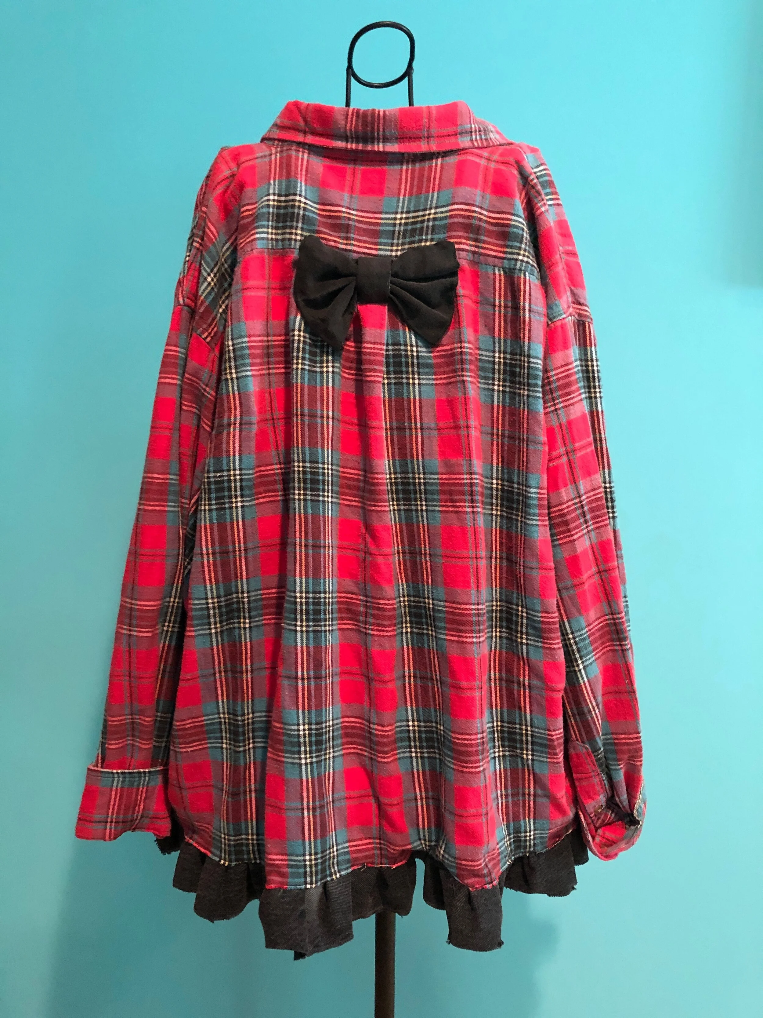 Denim Embellished Flannel