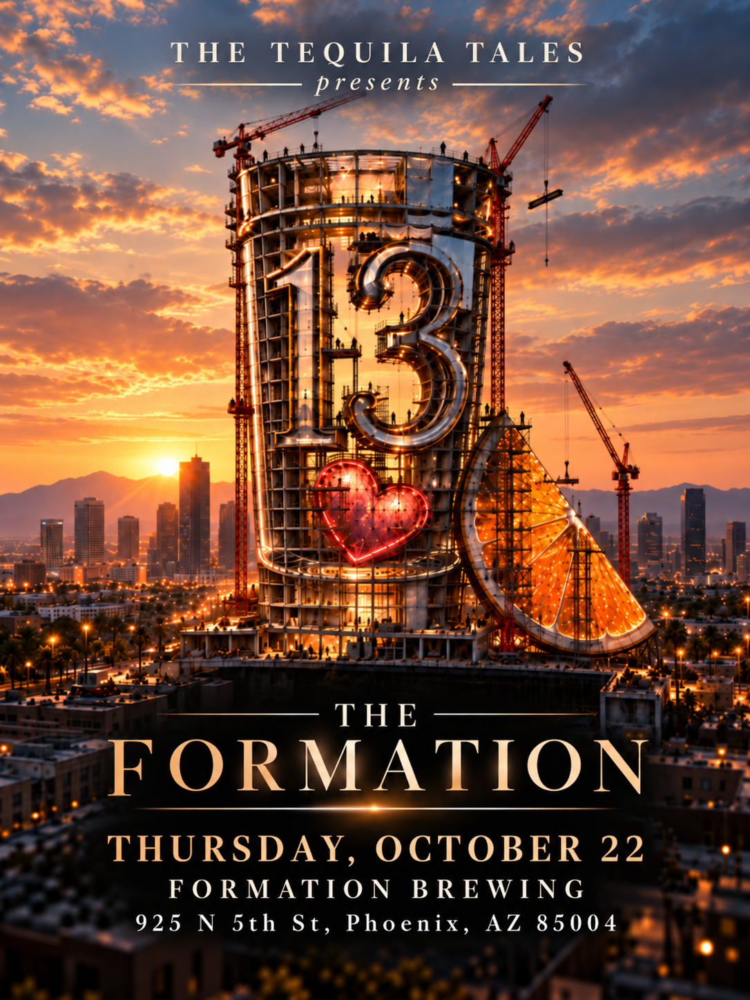 The Tequila Tales presents The Formation — Thursday, October 22 at Formation Brewing in Phoenix.