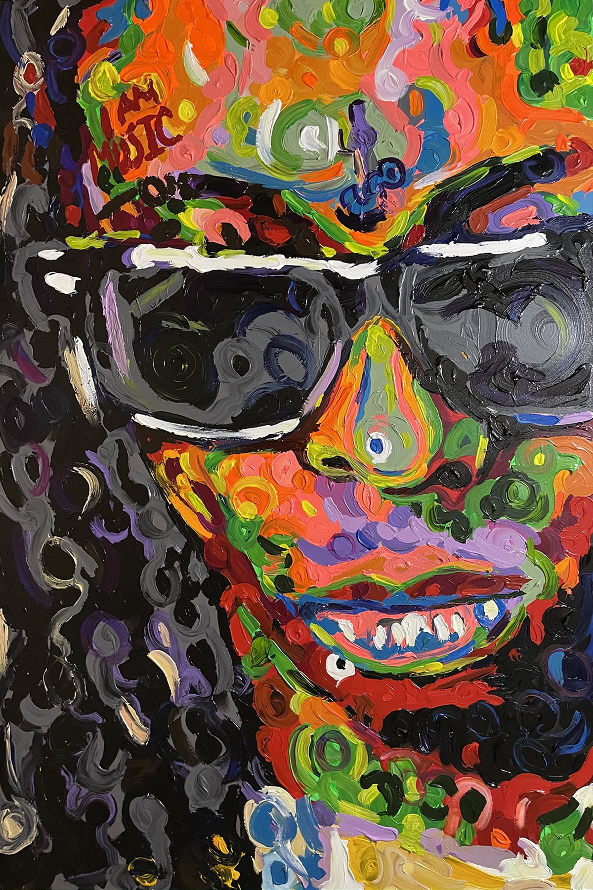 Lil Wayne III (unsigned): 48"x 72" acrylic on canvas