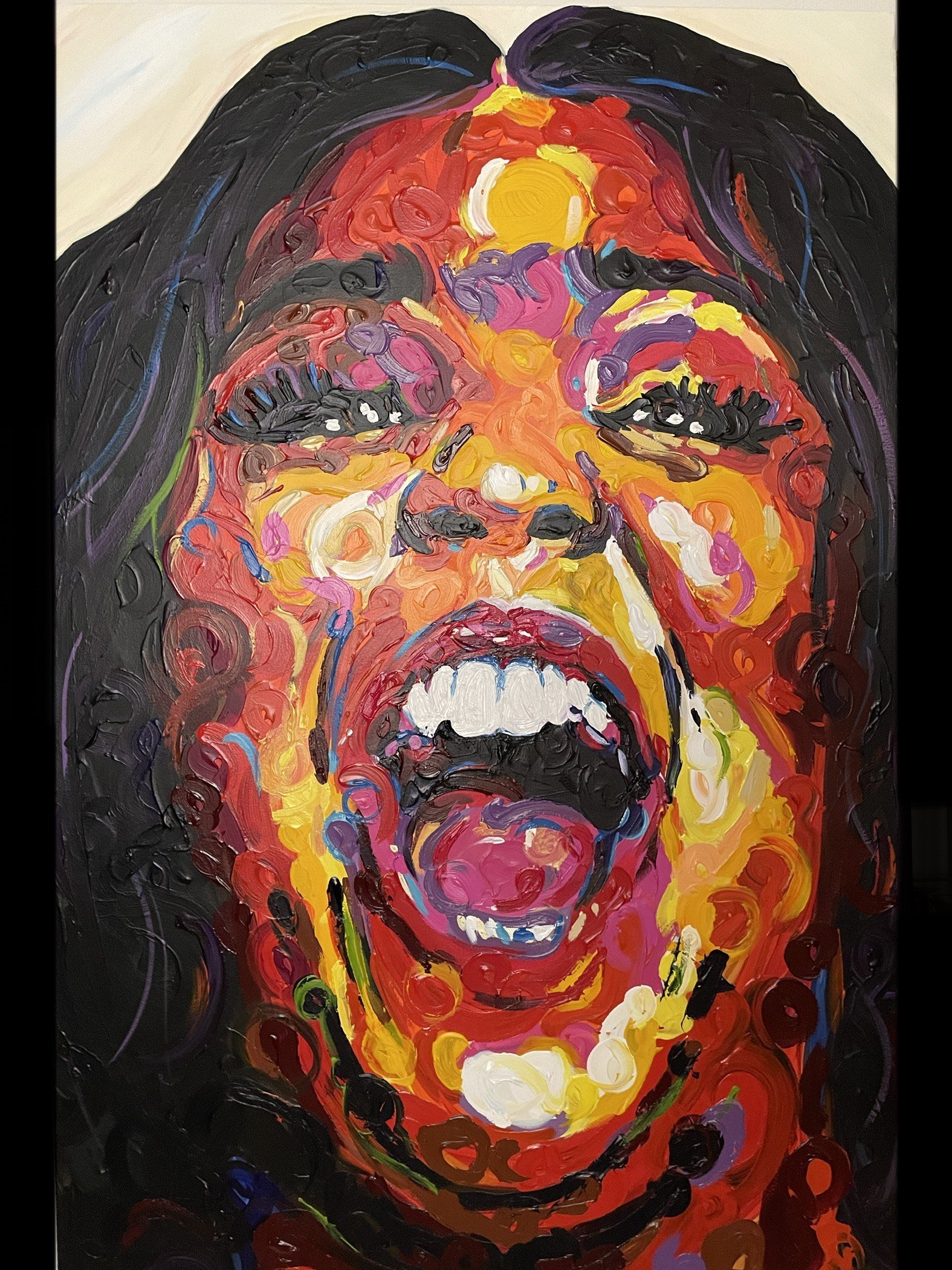 Lizzo II (unsigned): 48" x 72" Acrylic on Canvas