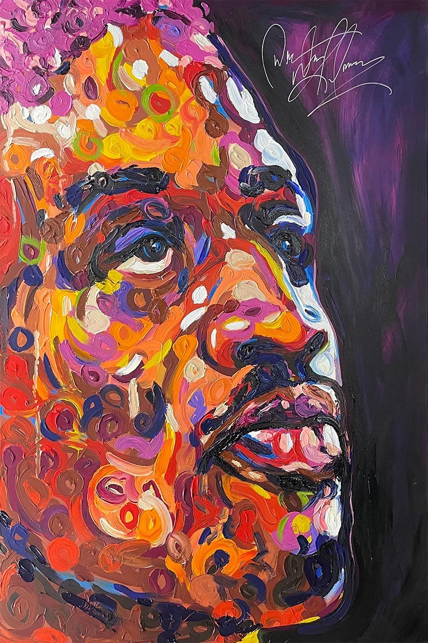 Dennis Rodman (Signed) 48"x72" Acrylic on canvas