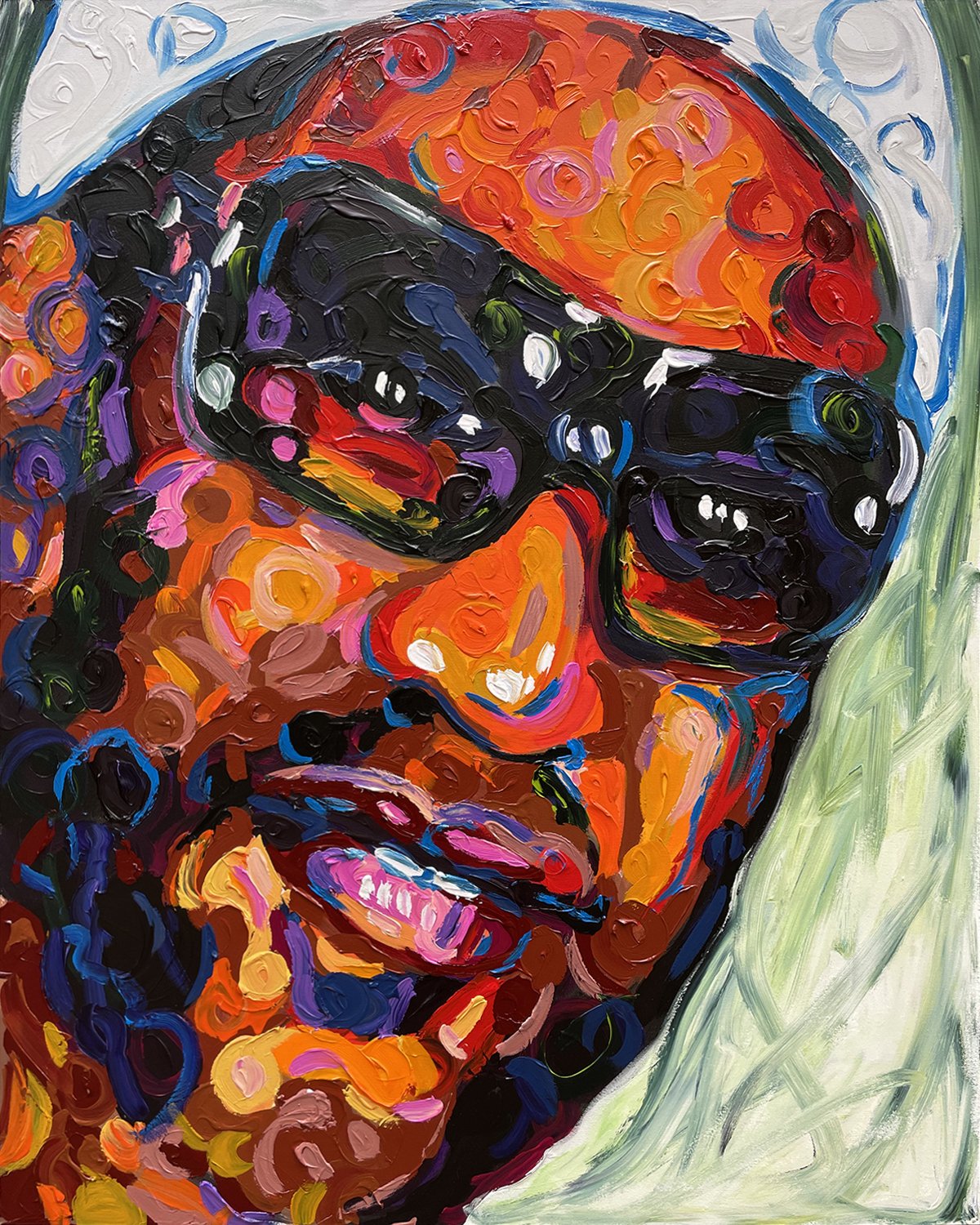 DJ Kool Herc #1 (unsigned): 48" x 60" acrylic on canvas