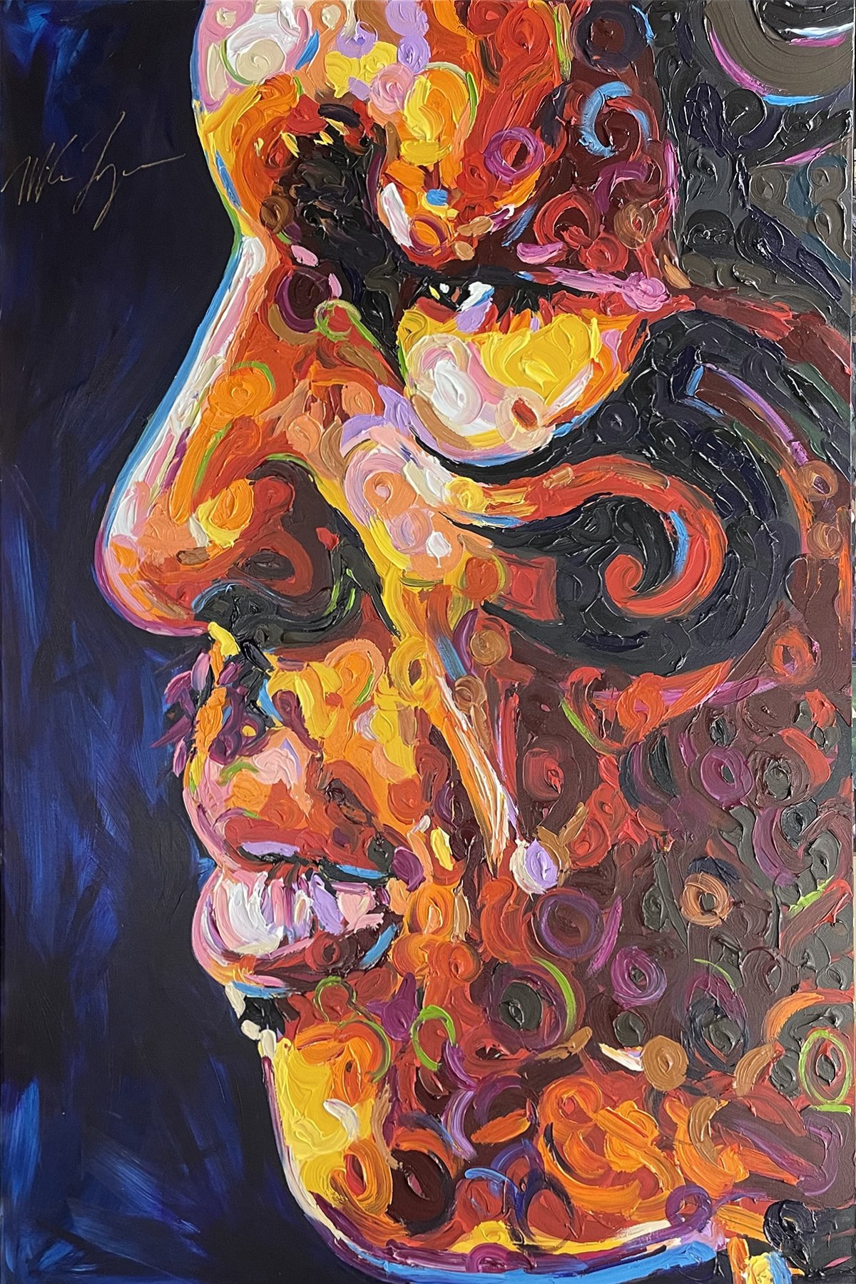 Mike Tyson: Signed by Mike Tyson | Mike Tyson, of Brooklyn, New York, is a former heavyweight lineal champion known as "The Baddest Man on the Planet." Tyson turned professional in 1985 and became the youngest heavyweight champion in history at age 2