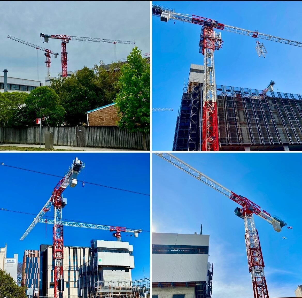 Witness the mesmerizing ballet of our 2 x Terex CTT472-20 working in unison at Randwick Sydney Children&rsquo;s Hospital. A collective and impressive effort from these towering giants!
 
On the bustling construction site, our cranes seamlessly synchr