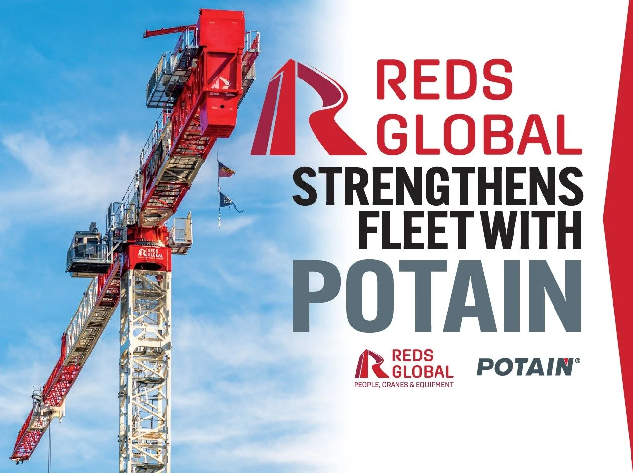 🚨 Feature Alert! 🚨
Reds Global is proud to be featured in @cranes_and_lifting magazine, showcasing our largest flat top tower cranes in Australia, the Potain MCT1105-50.
These heavy lifters are redefining what’s possible on complex builds,