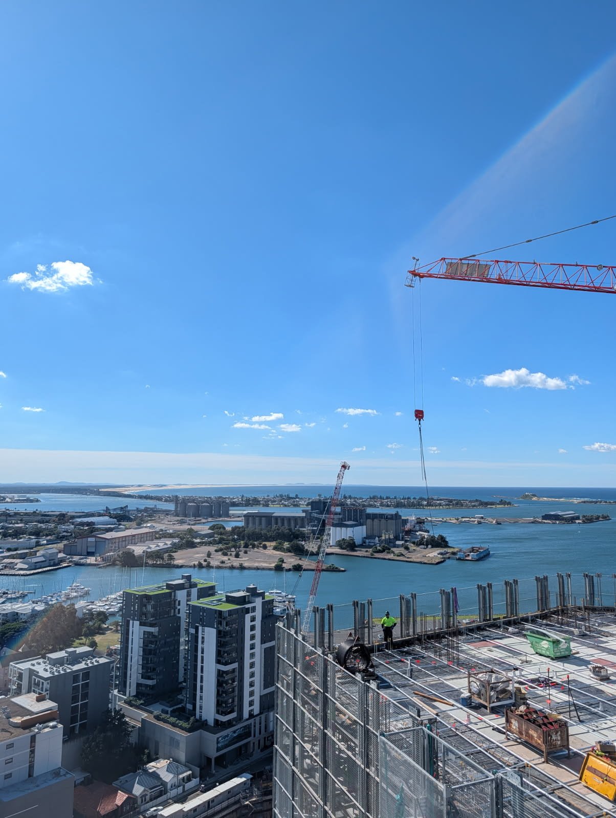 When you&rsquo;re part of the crane crew, you don&rsquo;t just move loads, you help keep the entire site moving. 
Proud of our teams who show up and perform their best every day and get to enjoy these views!
