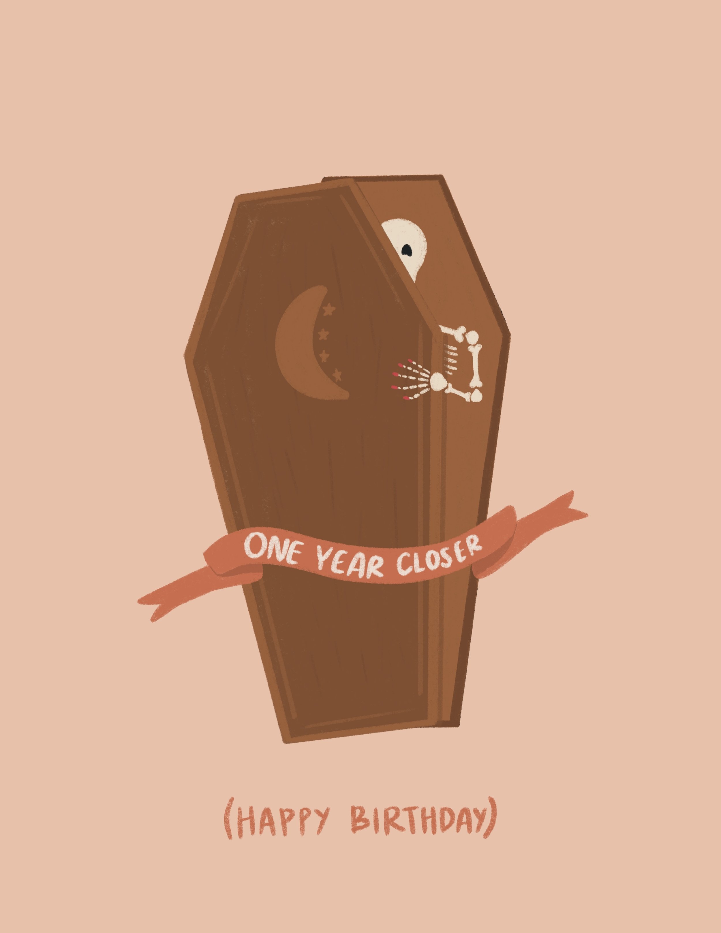 One Year Closer Birthday Card