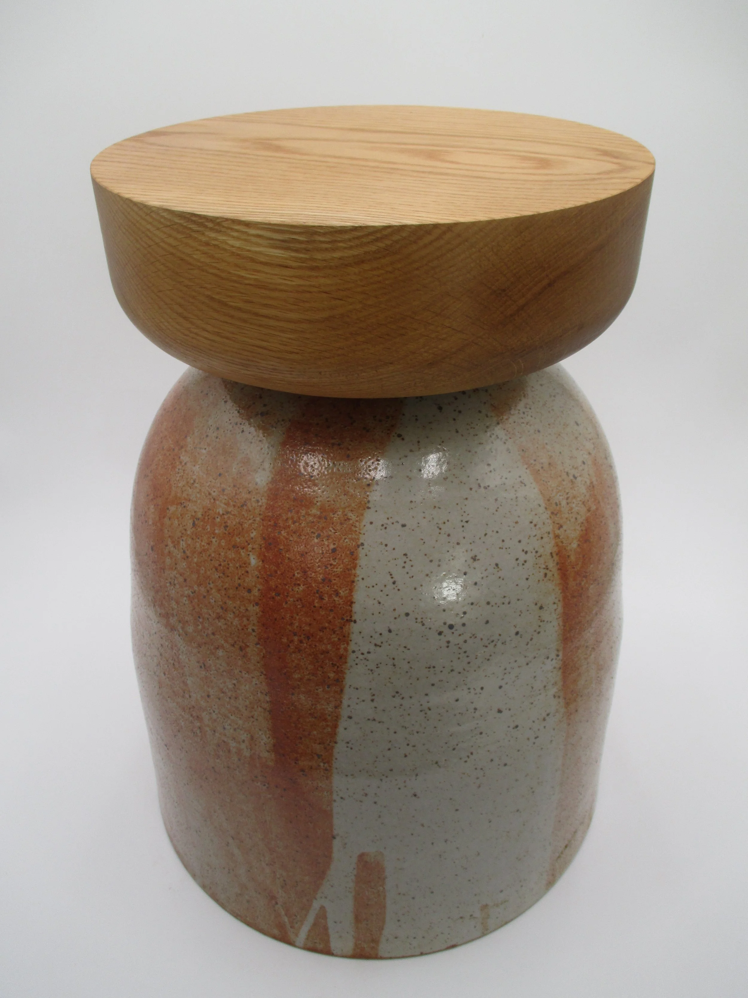 Sienna Rubini Side Table w/ Walnut or Oak Top