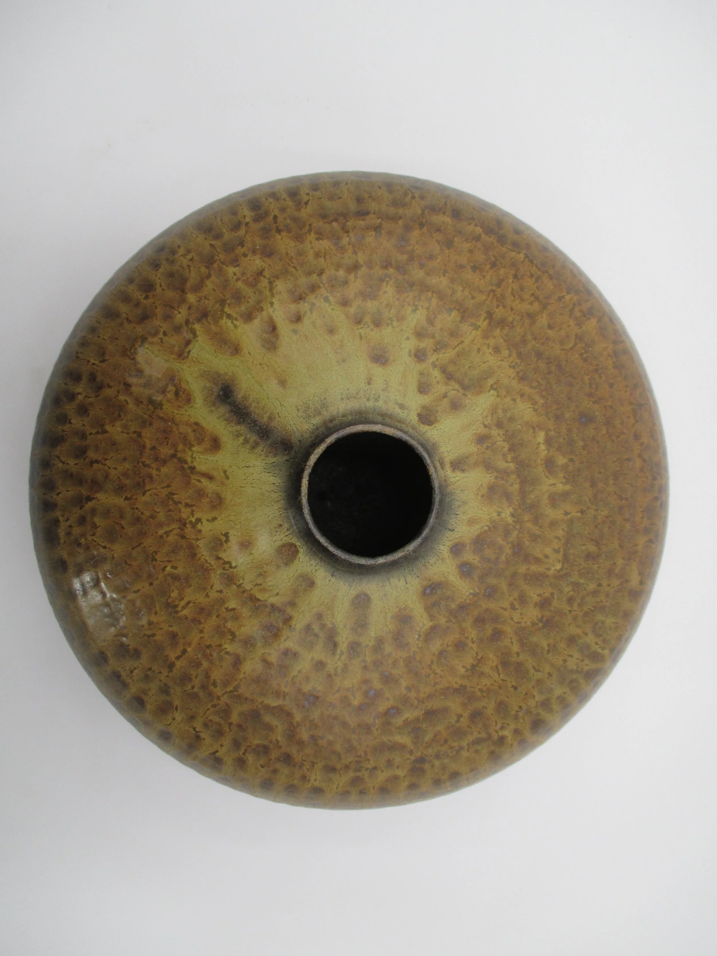 Amber Iris Ceramic Vessel
