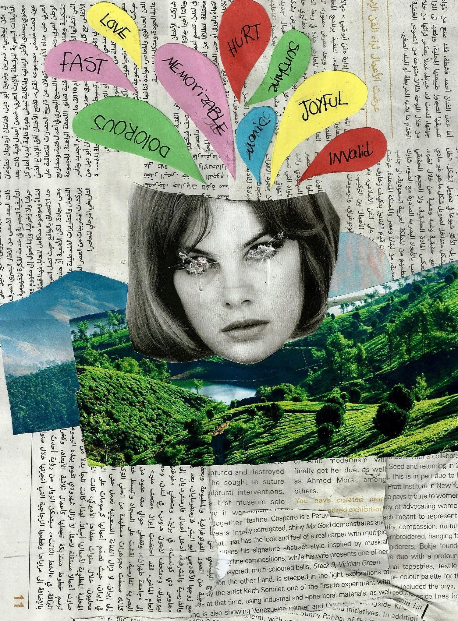 Collage Art: The Weight of a Memory