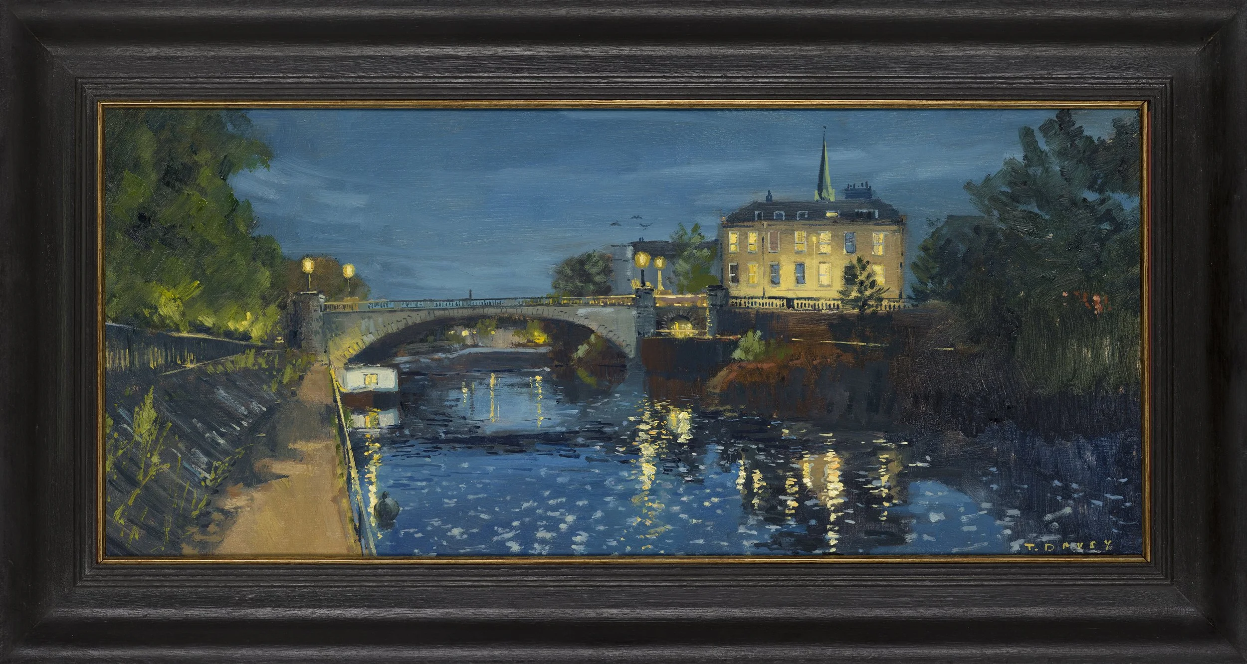 The View by the Weir 35 x 66cm