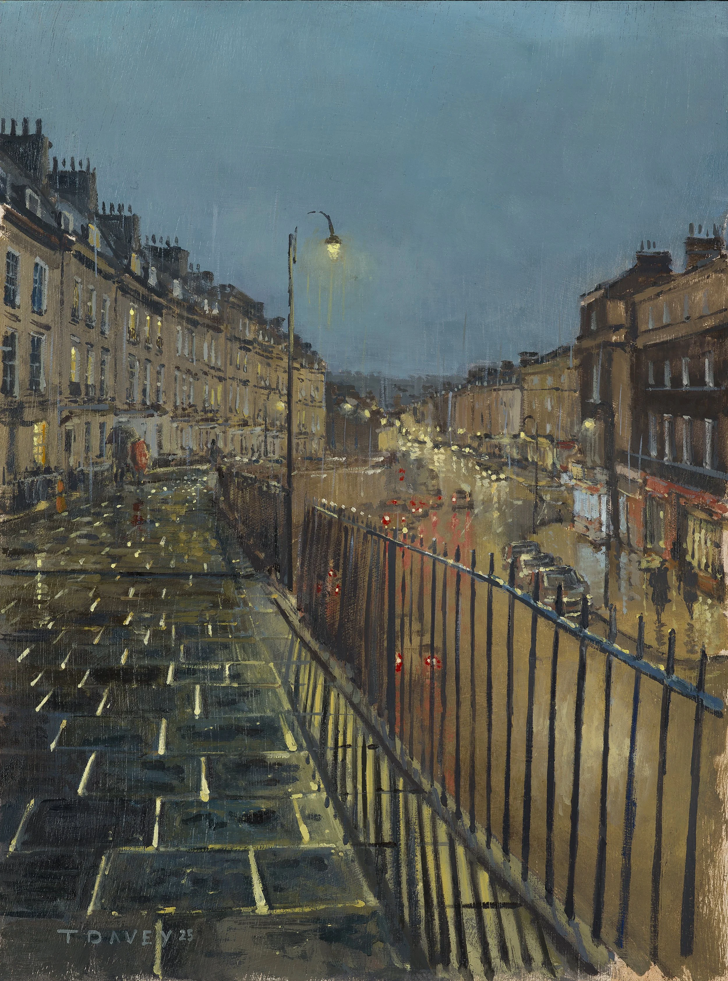 Looking down Walcot Parade. 