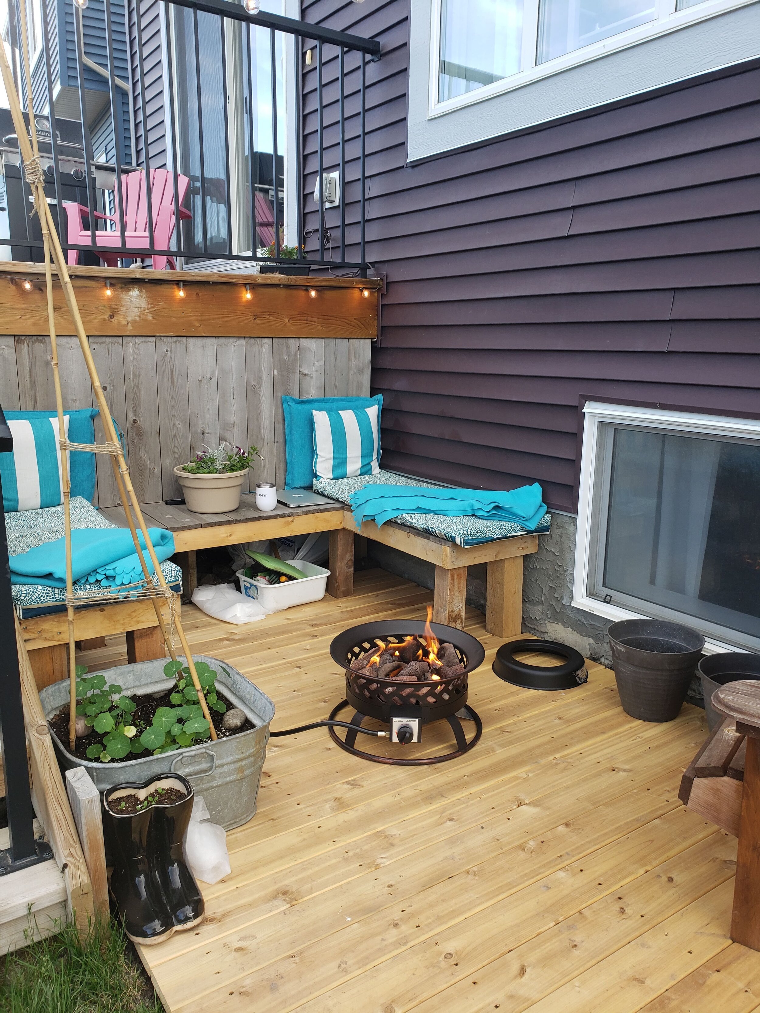 Now it's our outdoor living & gather space