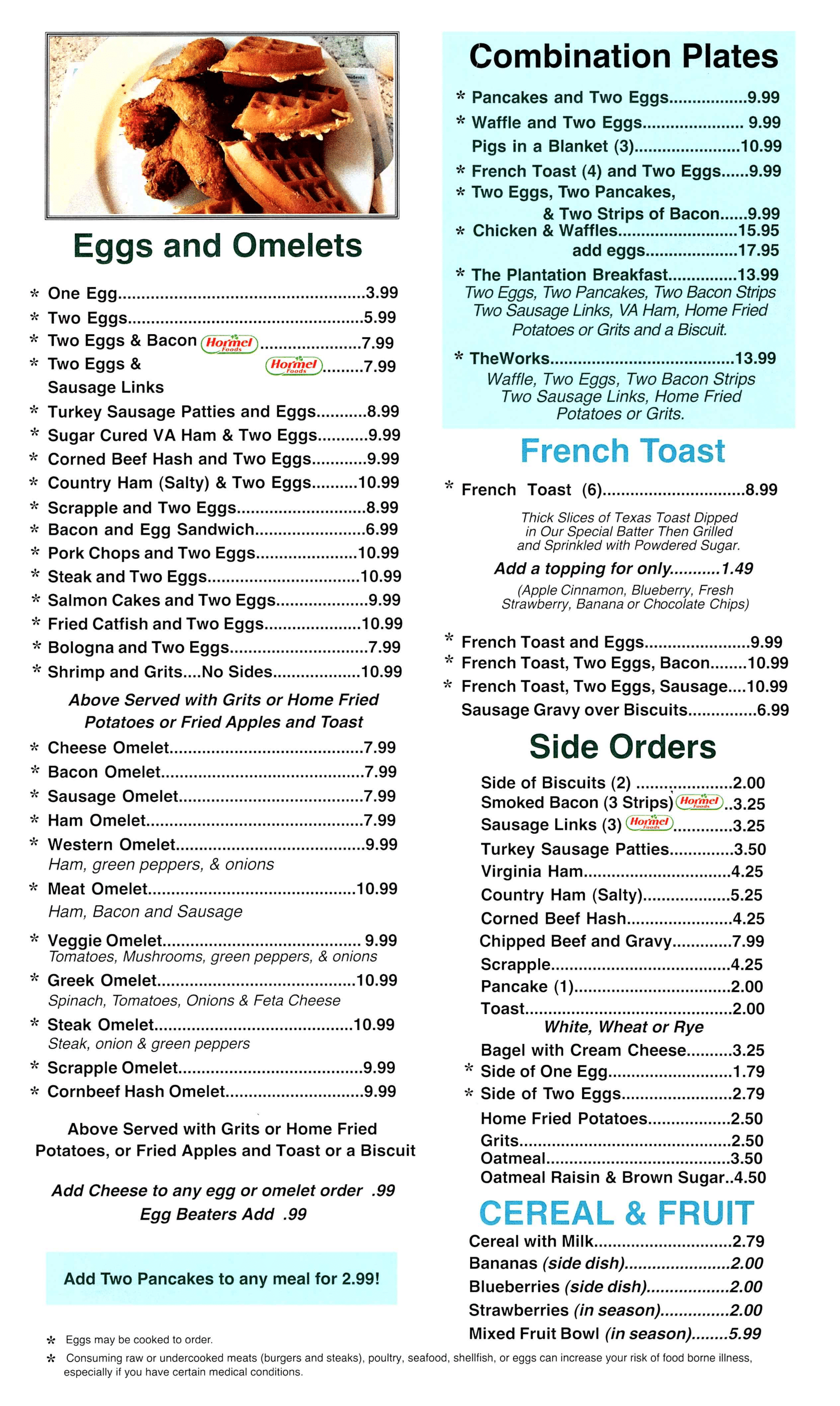 Breakfast in Williamsburg, Virginia — Southern Pancake & Waffle House