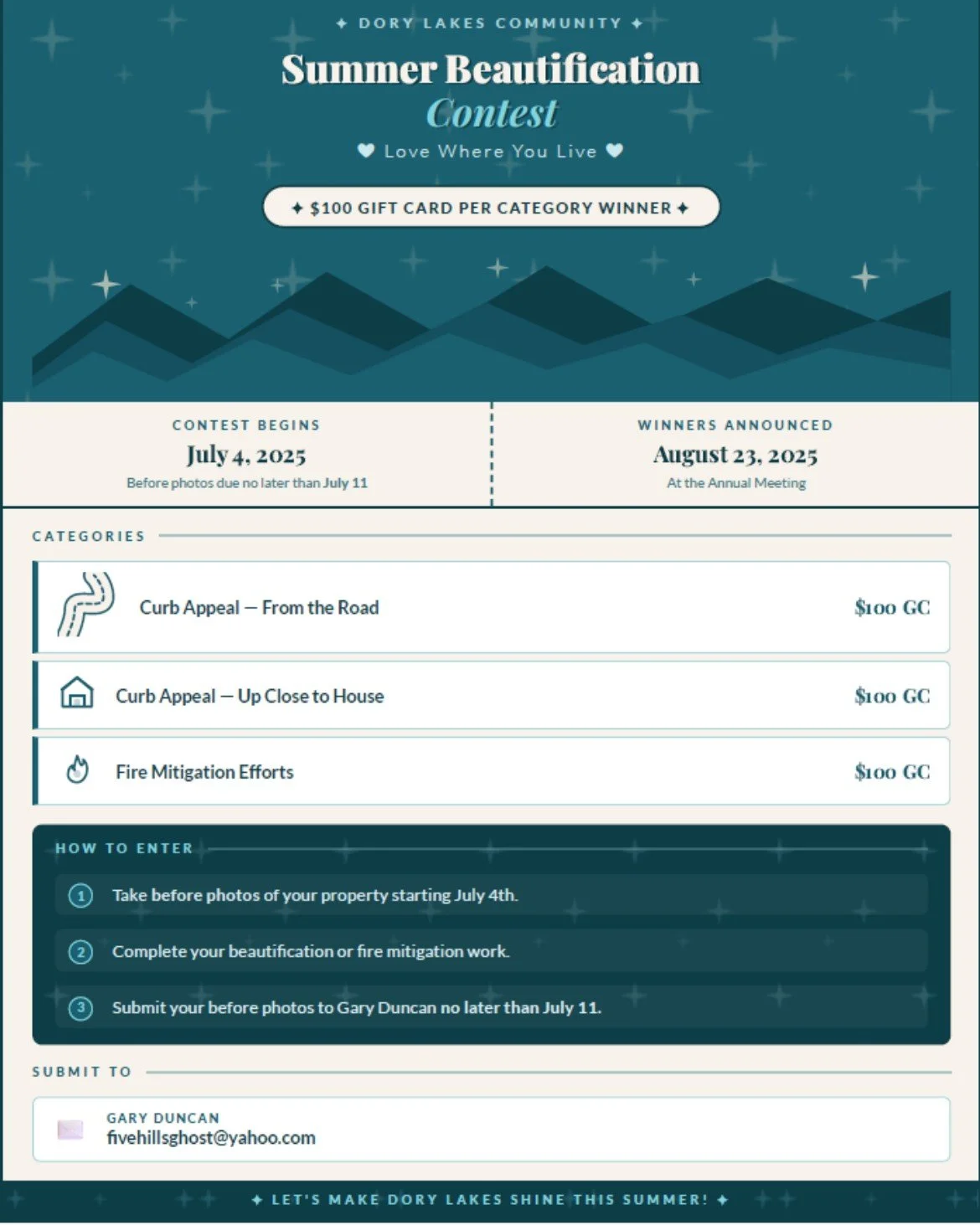 Summer Beautification Contest
