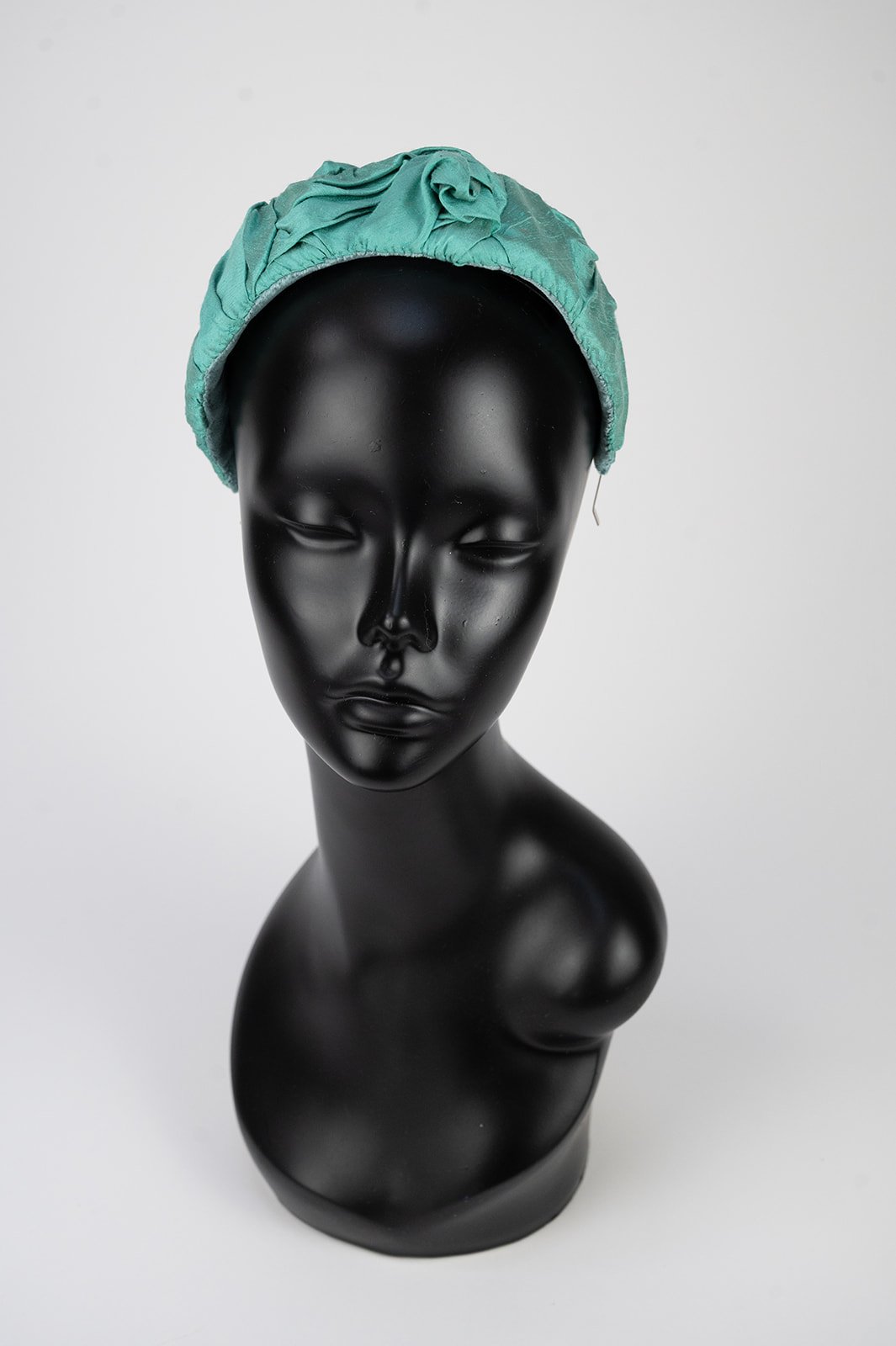 Minty silk headdress