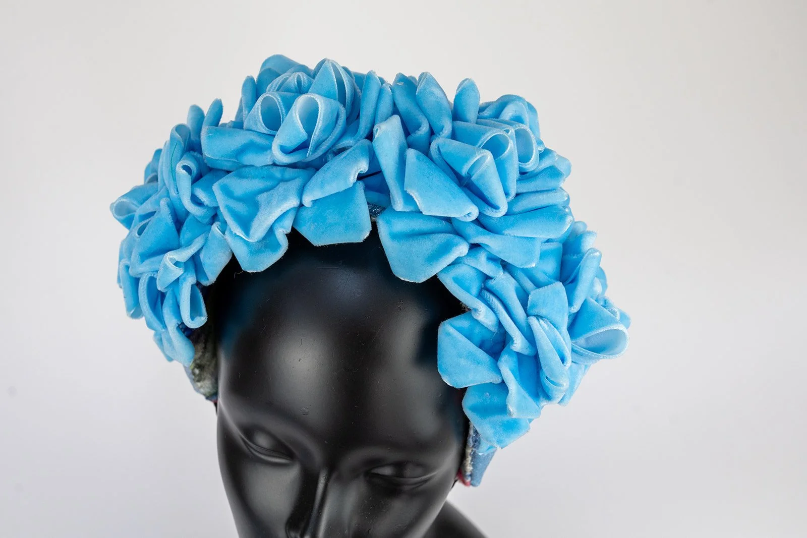 Wild card baby blue velvet crown