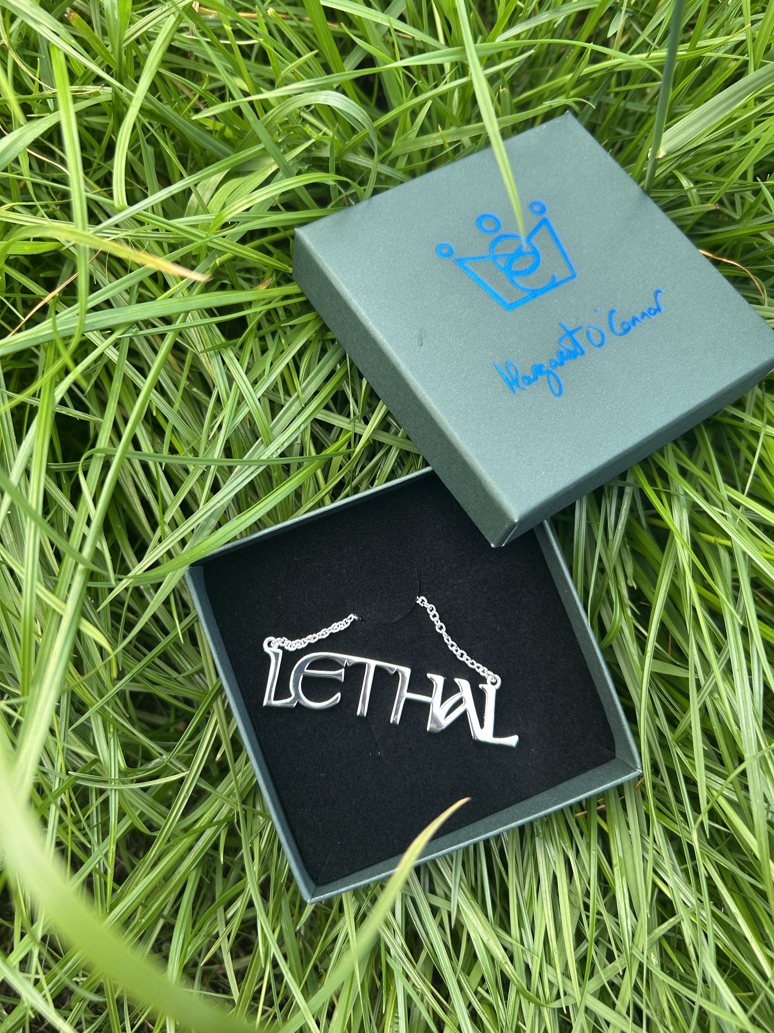 LETHAL (large ) silver plated 44mm